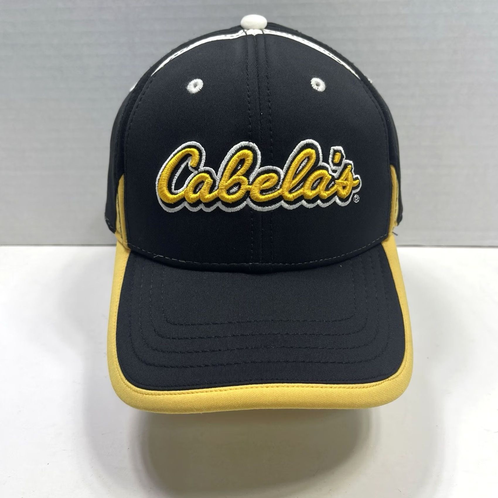Vintage Cabela's Ball Cap Hat One Size Baseball Cap Outdoor Mens Green Yellow Fitted Adjustable Strap cap hat, Baseball Cap, 1961 theme Size ONE SIZE - 2 Thumbnail