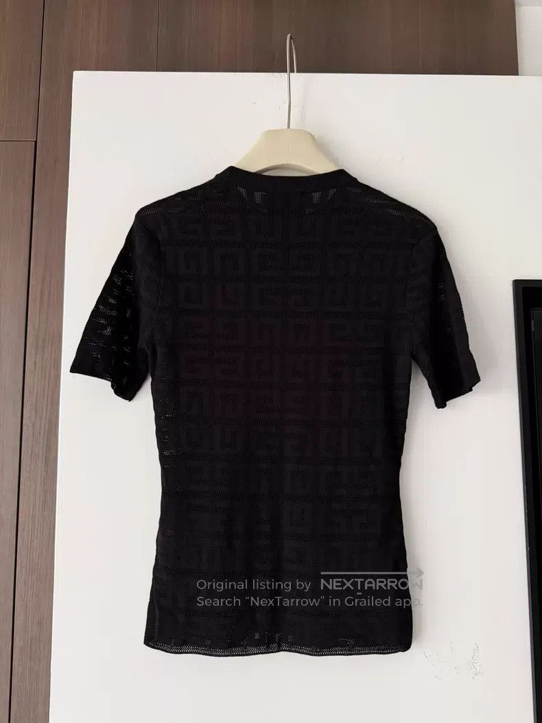 Givenchy Givenchy Black openwork knitted short-sleeve Size XS / US 0-2 / IT 36-38 - 2 Thumbnail