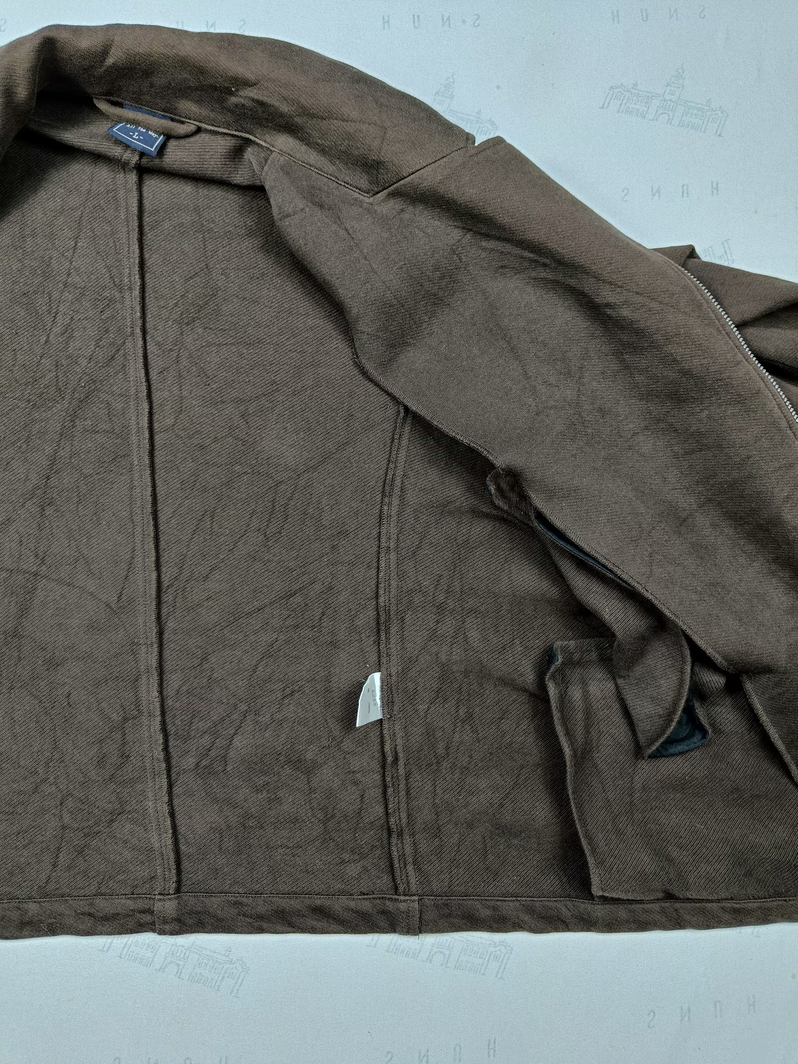 Japanese Brand Japanese Brand Double Collar Diagonal Zipper Jacket Size US L / EU 52-54 / 3 - 7 Thumbnail