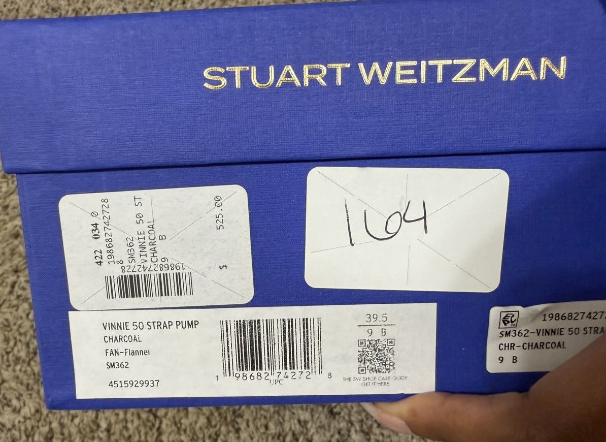 Stuart Weitzman Stuart Weitzman Flannel Charcoal Pump Size US 9 / IT 39 - 4 Thumbnail