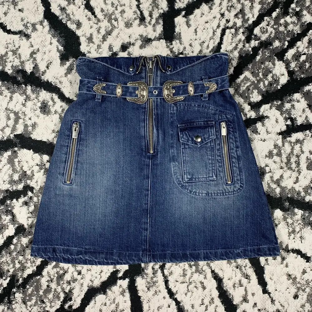 Other The Kooples Jeans Skirt Drip Japanese Style Mini Skirt Y2K Size 26" / US 2 / IT 38 - 1 Thumbnail
