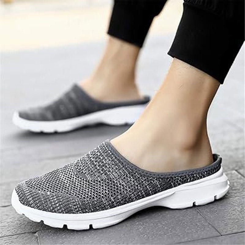 Other ChicWind Women's 8.5 Gray Breathable Mesh Slide-On Sneakers Size US 8.5 / IT 38.5 - 4 Thumbnail