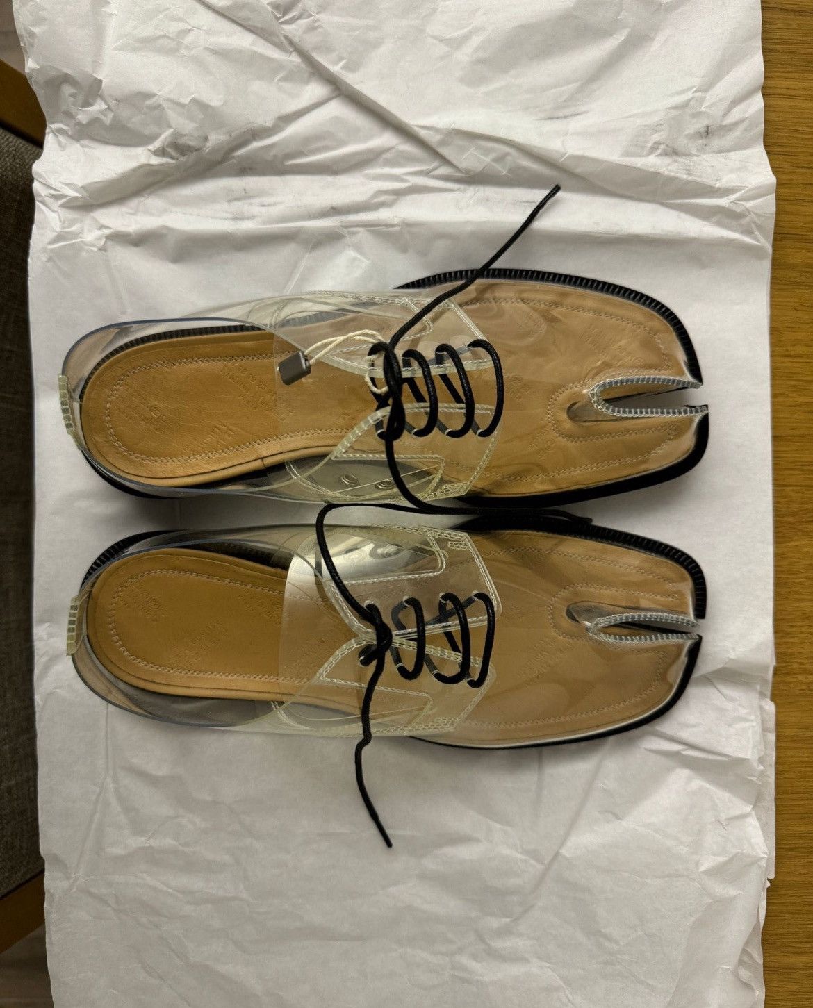 Maison Margiela Maison Margiela tabi lace up transparent Size US 7 / IT 37 - 2 Thumbnail