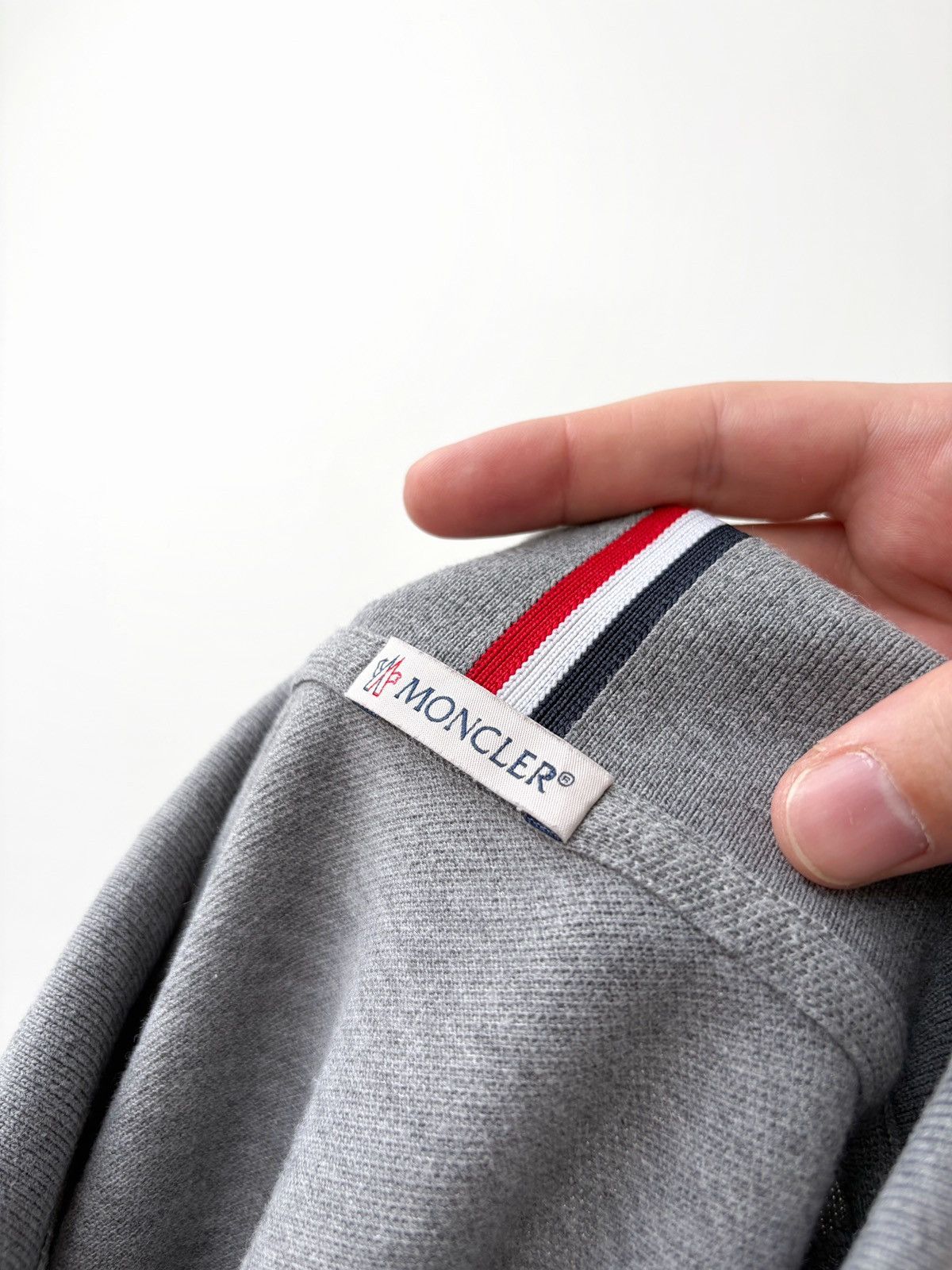 Moncler Moncler Maglia Polo Manica Corta Grey Polo Shirt Men’s SZ M Size US M / EU 48-50 / 2 - 8 Thumbnail