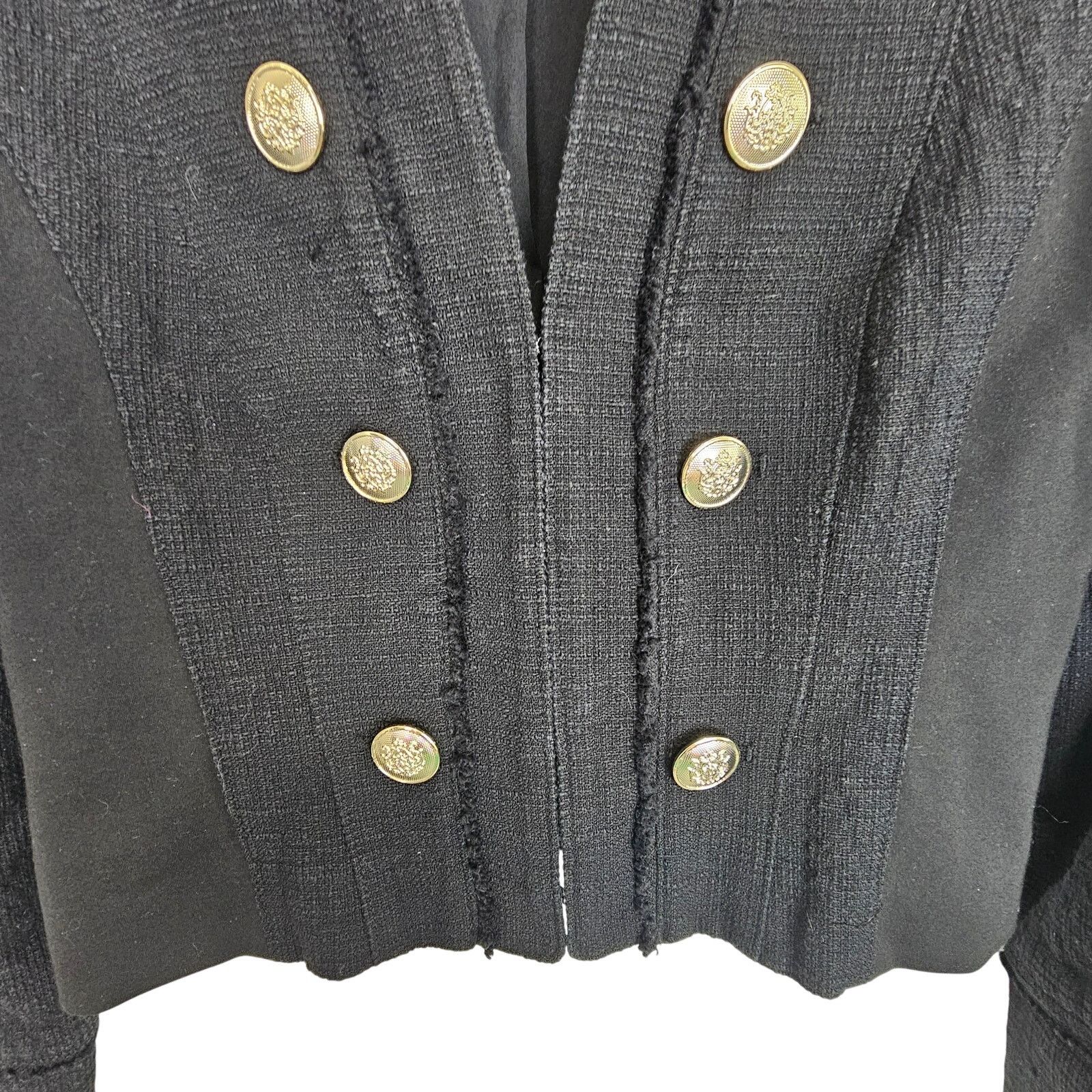 White House Black Market White House Black Market Crop Military Blazer 4 Classic Size S / US 4 / IT 40 - 3 Thumbnail
