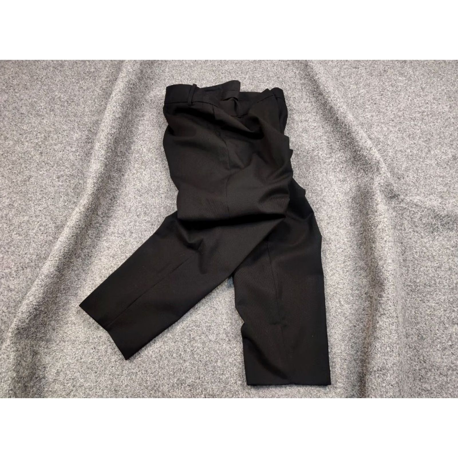 Vintage Sezane Paris Design Black Womens Ankle Trouser Pants Size 32" / US 10 / IT 46 - 2 Thumbnail