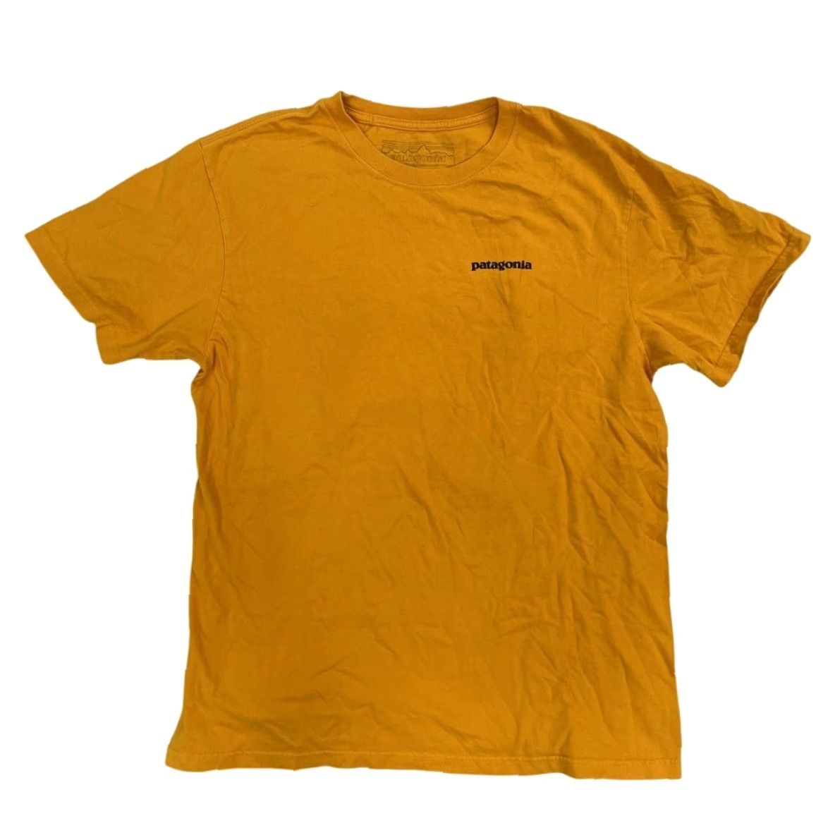 Patagonia Patagonia P-6 Back Logo Organic Cotton Short Sleeve Shirt M Yellow Size US M / EU 48-50 / 2 - 2 Thumbnail