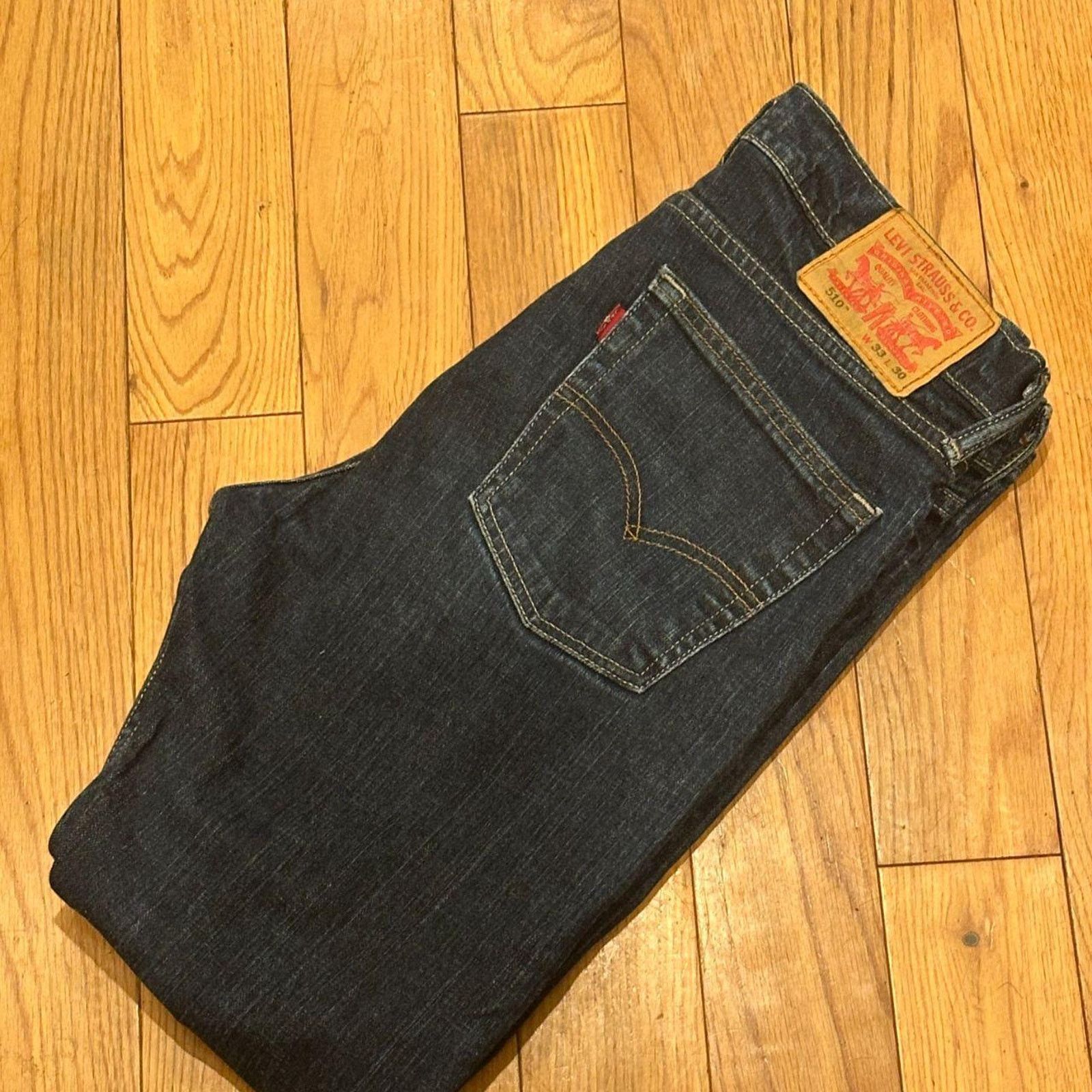 Levi's Levi strauss dark blue denim Size US 33 - 1 Thumbnail