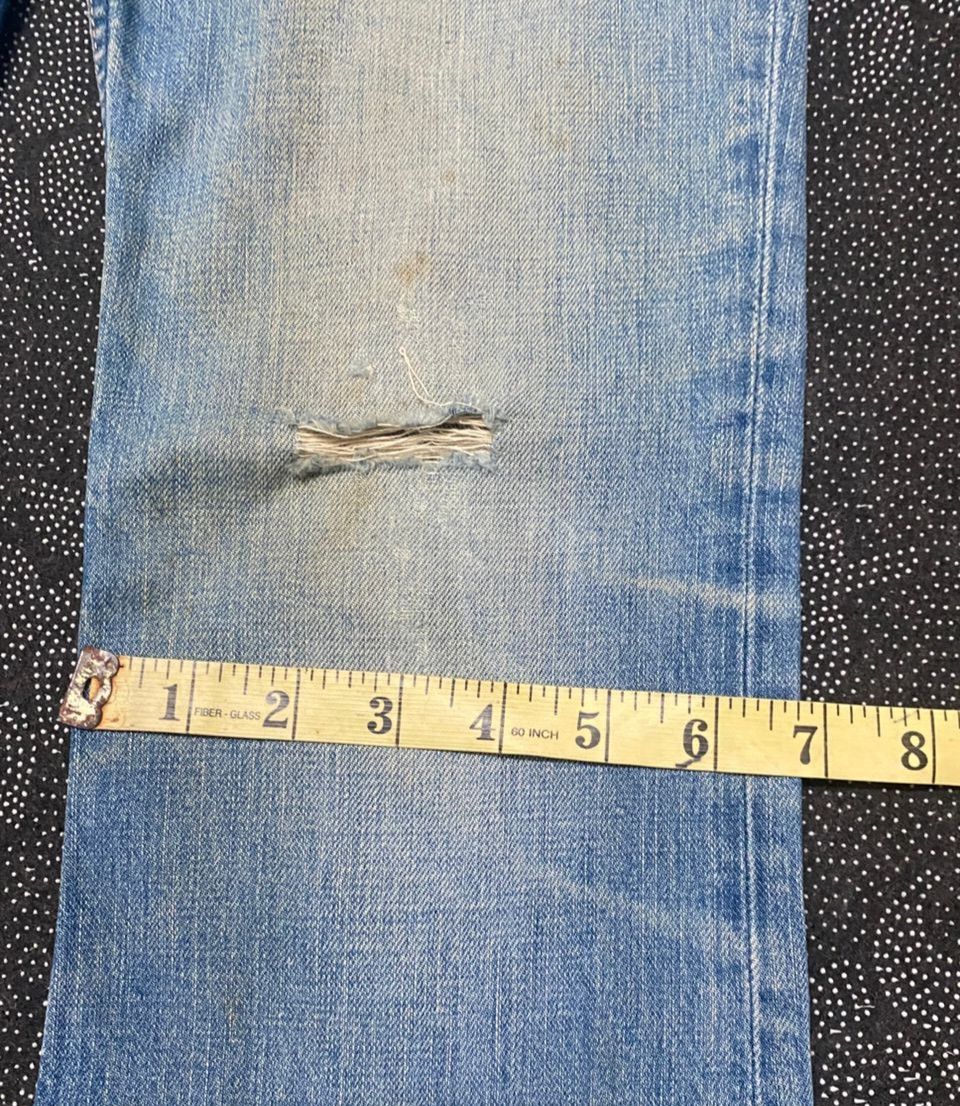 If Six Was Nine 💥FLARE💥VINTAGE MOUSSY JEANS BUSHPANT DISTRESSED DENIM Size US 28 / EU 44 - 3 Thumbnail