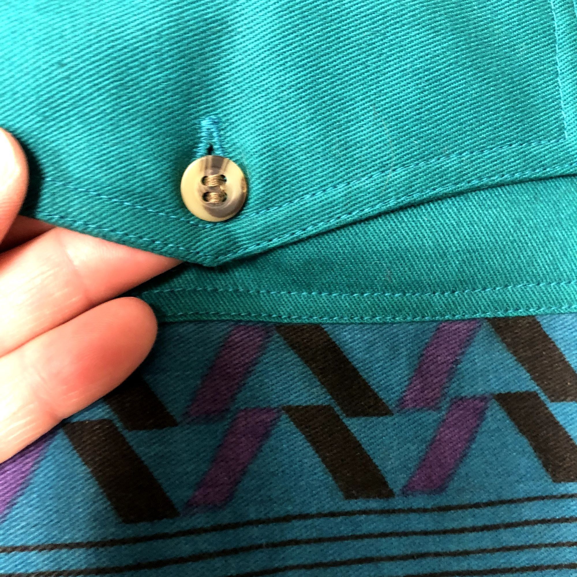 Other Vtg Gordon James TURQUOISE Cowboy WESTERN Aztec Shirt Size US M / EU 48-50 / 2 - 4 Thumbnail