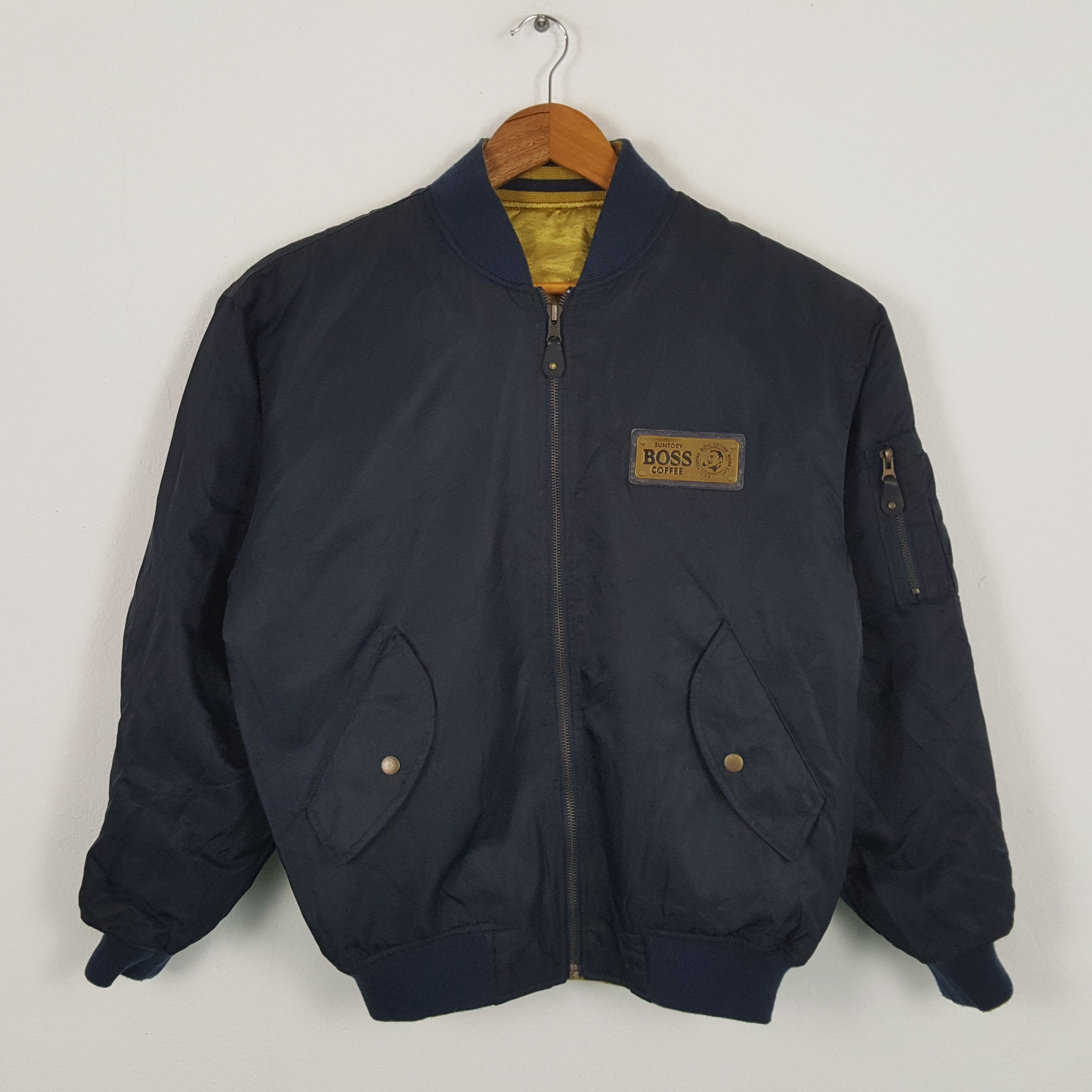 Vintage Vintage SUNTORY BOSS COFFE 7 Reversible Bombers Jacket Size US XL / EU 56 / 4 - 5 Thumbnail