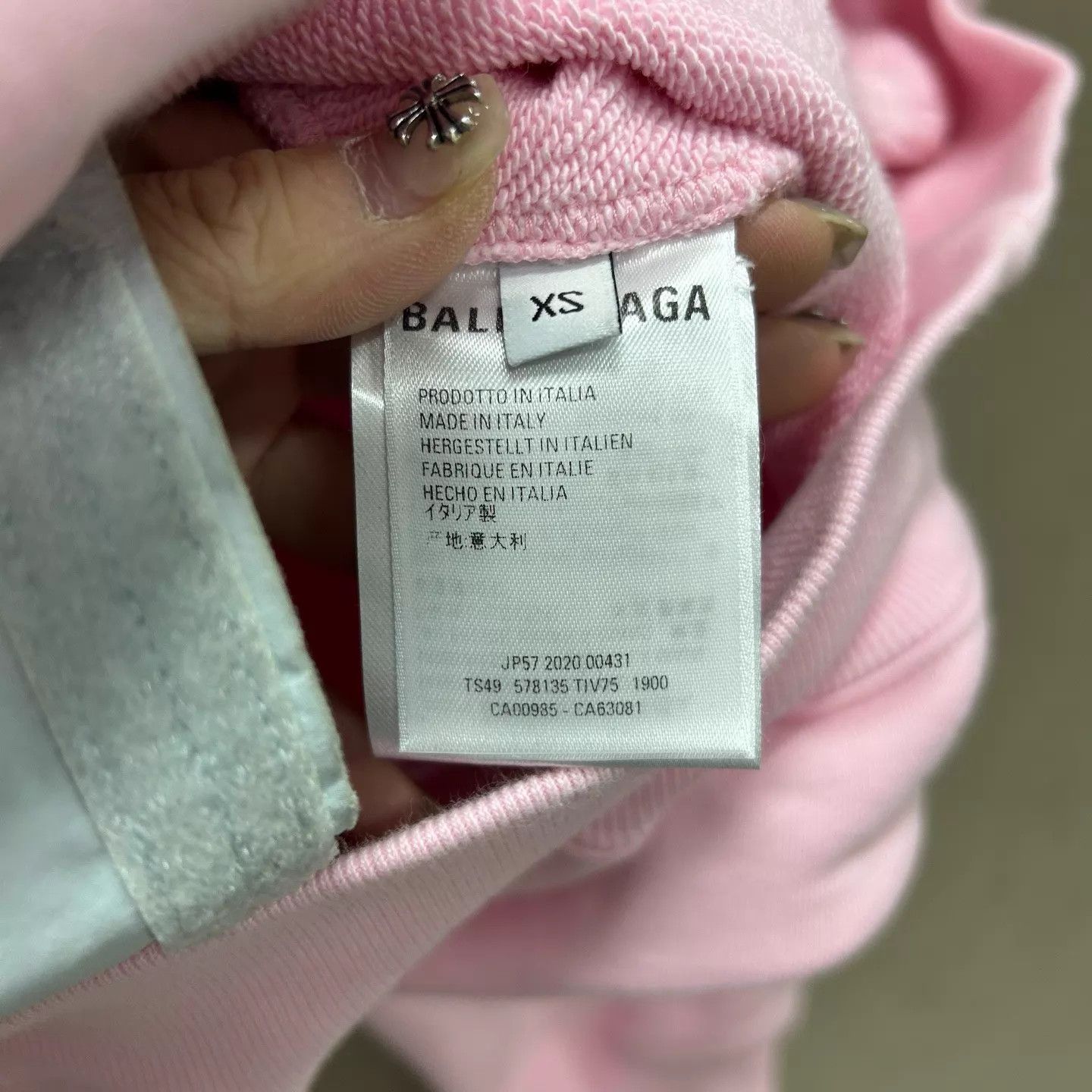 Balenciaga Balenciaga Pink Crew Hoodie XS 99 New Size US XS / EU 42 / 0 - 4 Thumbnail
