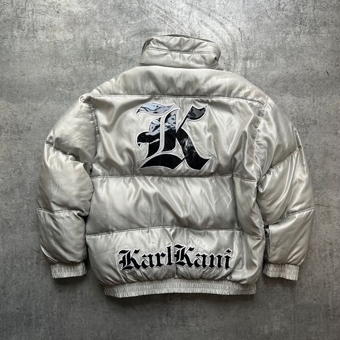 Karl Kani KARL KANI jacket, silver, shiny gray, metallic 90s hip-hop L Size US L / EU 52-54 / 3 - 2 Thumbnail