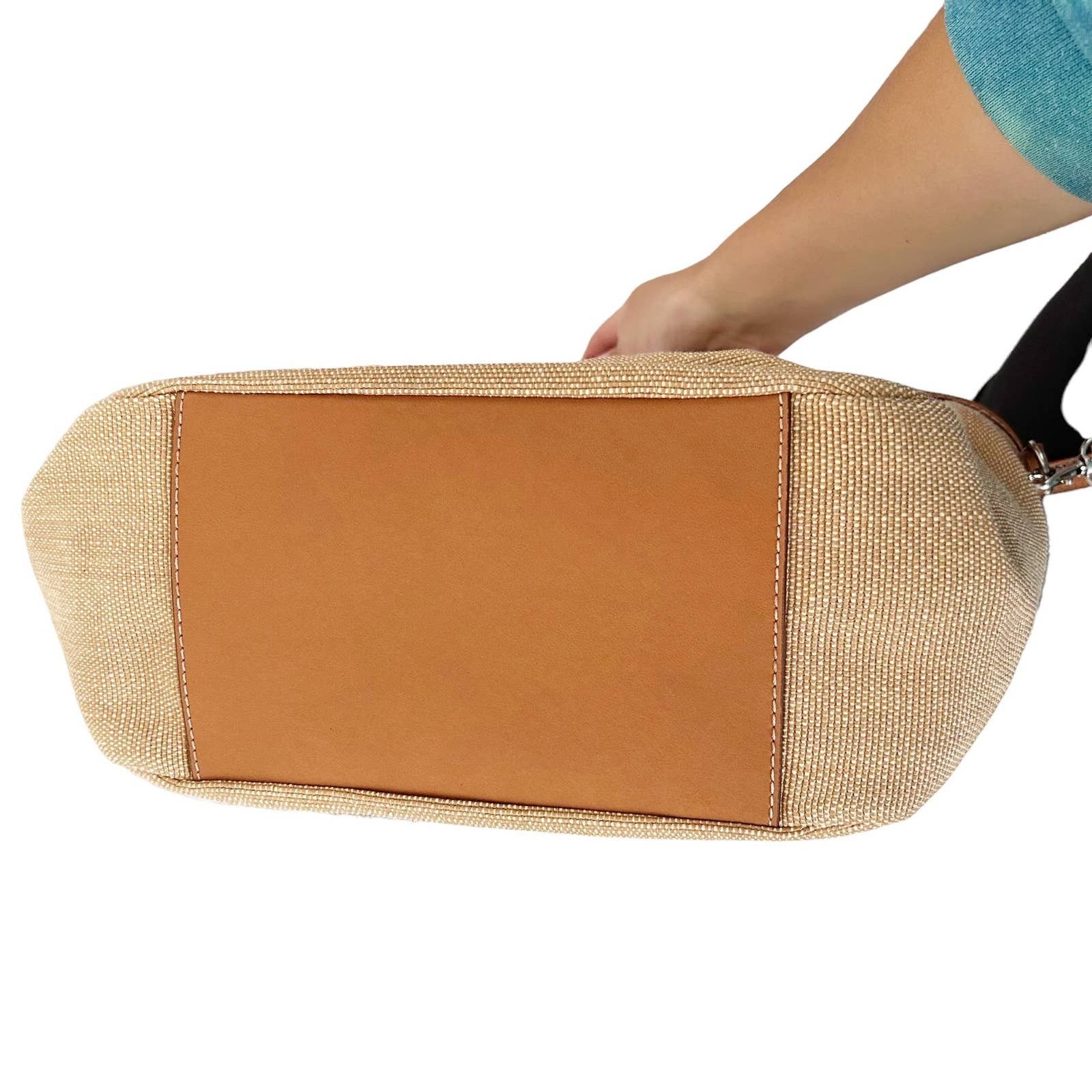 Fossil Fossil Tan Boho Straw Crossbody Bag Circle Handle Size ONE SIZE - 4 Thumbnail