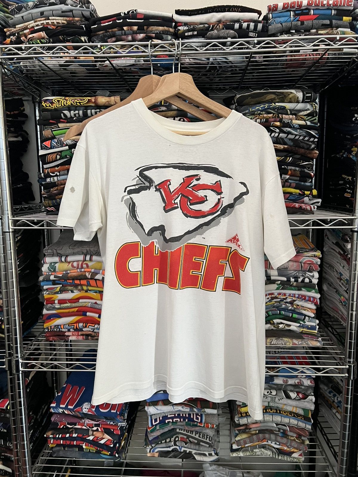 90s Kansas City Chiefs NFL Super Bowl Team Single Stitch Tee