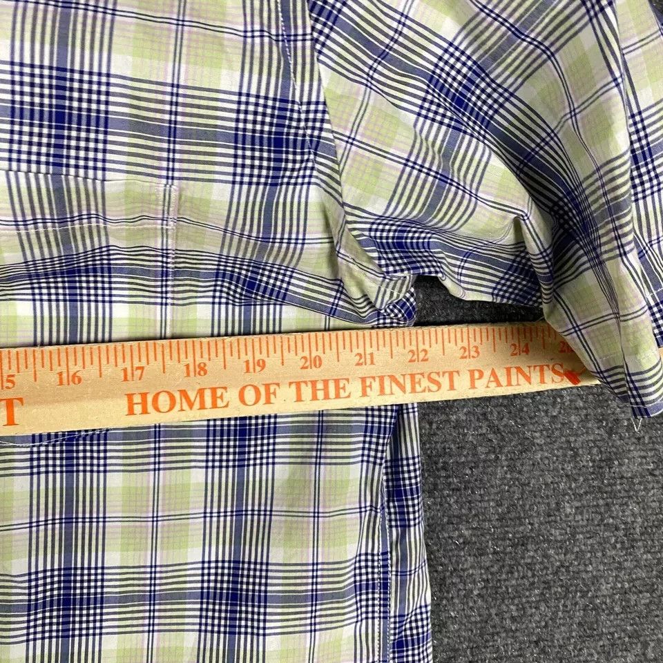 Tailorbyrd Tailorbyrd Button Down Shirt Men Large Short Sleeve Plaid L Size US L / EU 52-54 / 3 - 3 Thumbnail