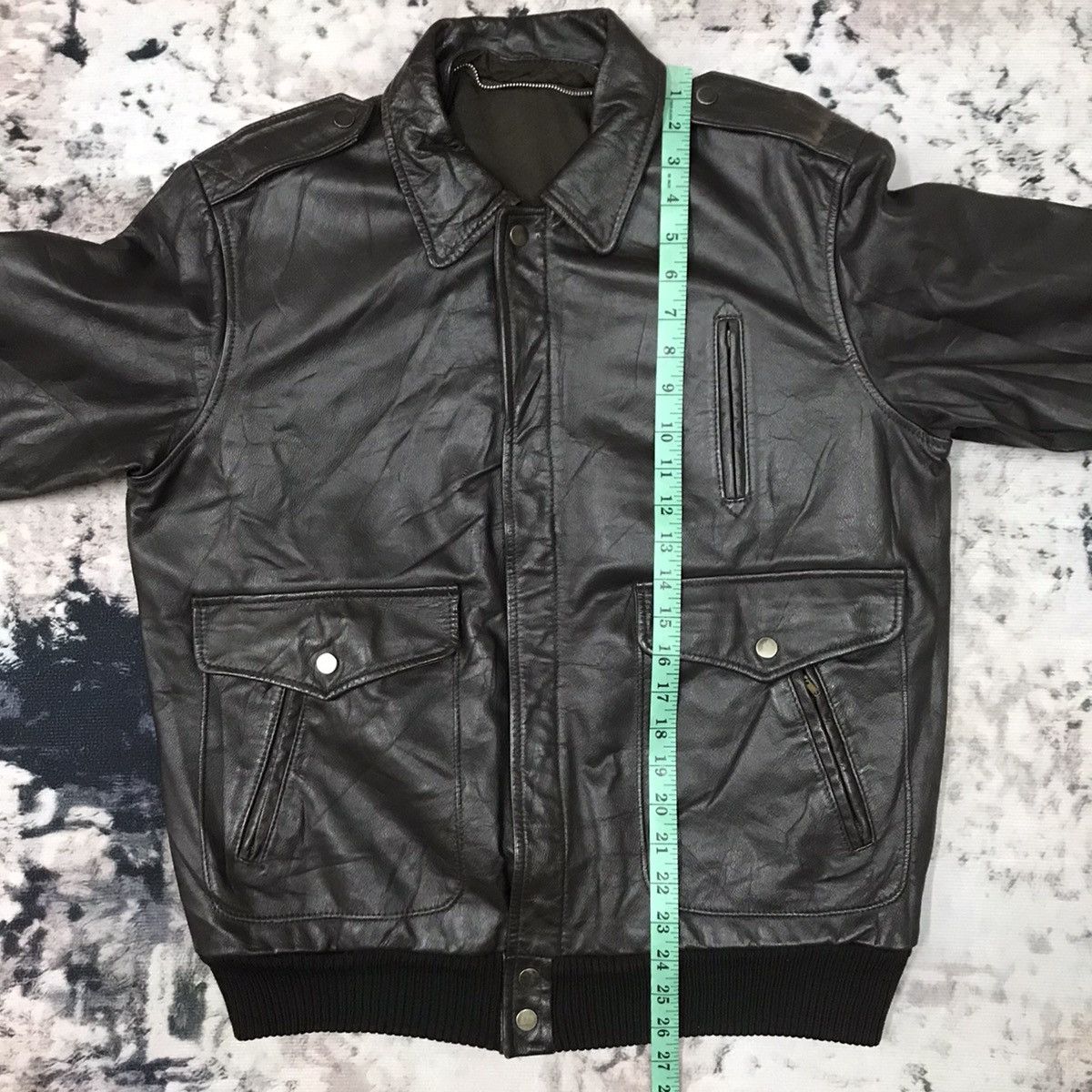 Japanese Brand × Vintage Vintage Men’s Toma Bomber Leather Jacket Size US M / EU 48-50 / 2 - 15 Thumbnail