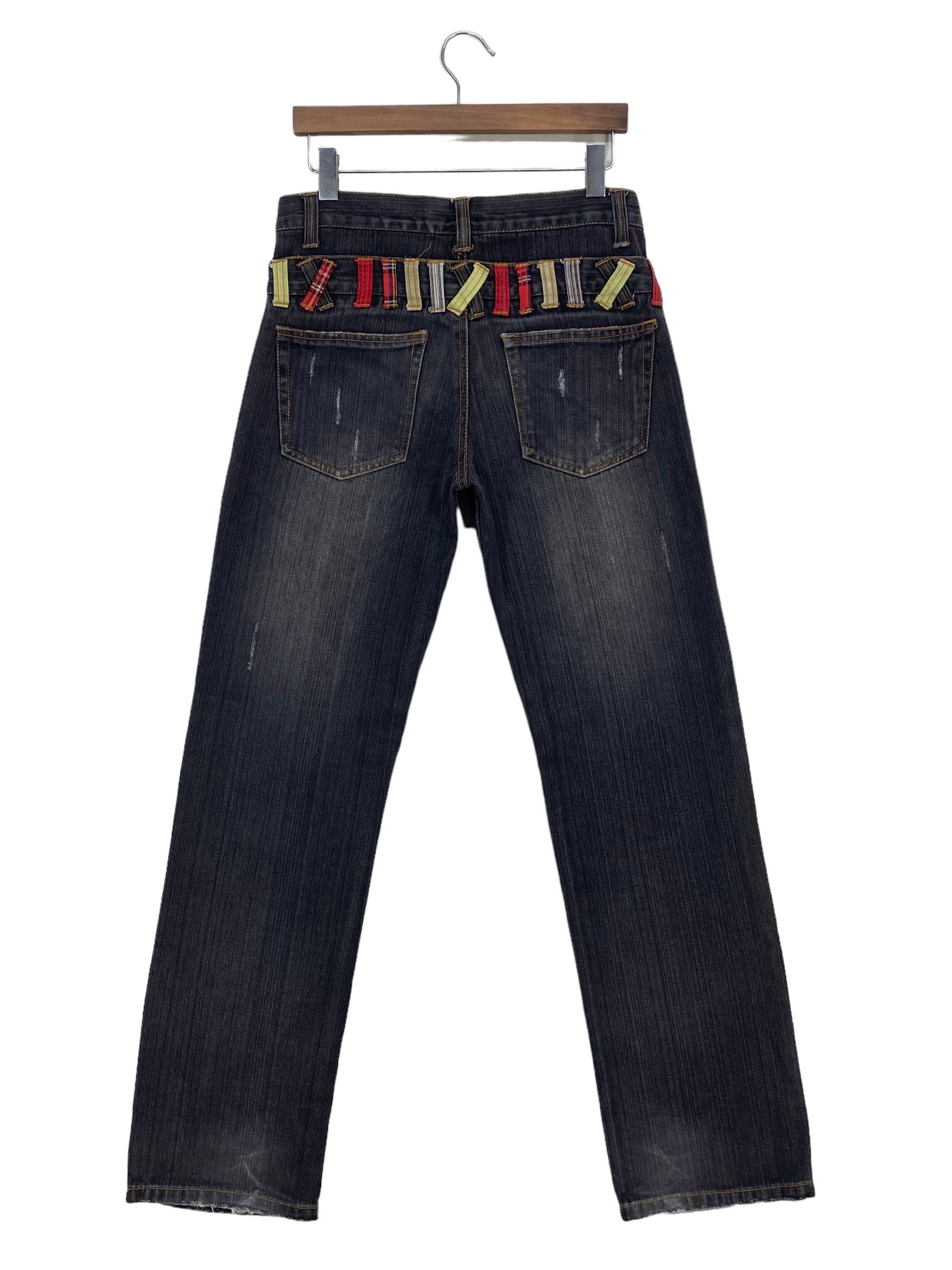 Japanese Brand Double Waist Punk Bondage Goth Rockers Jeans Size US 32 / EU 48 - 1 Thumbnail