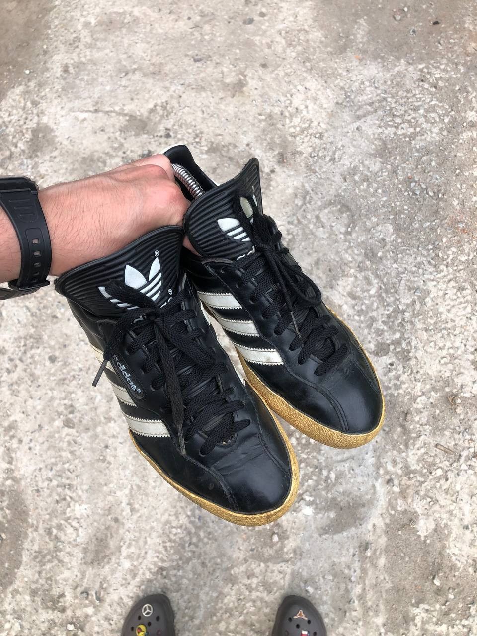 Adidas × Vintage VERY RARE ADIDAS SAMBA LEATHER SHOES Y2K JAPAN STYLE 90s 80s Size US 9.5 / EU 42-43 - 13 Thumbnail