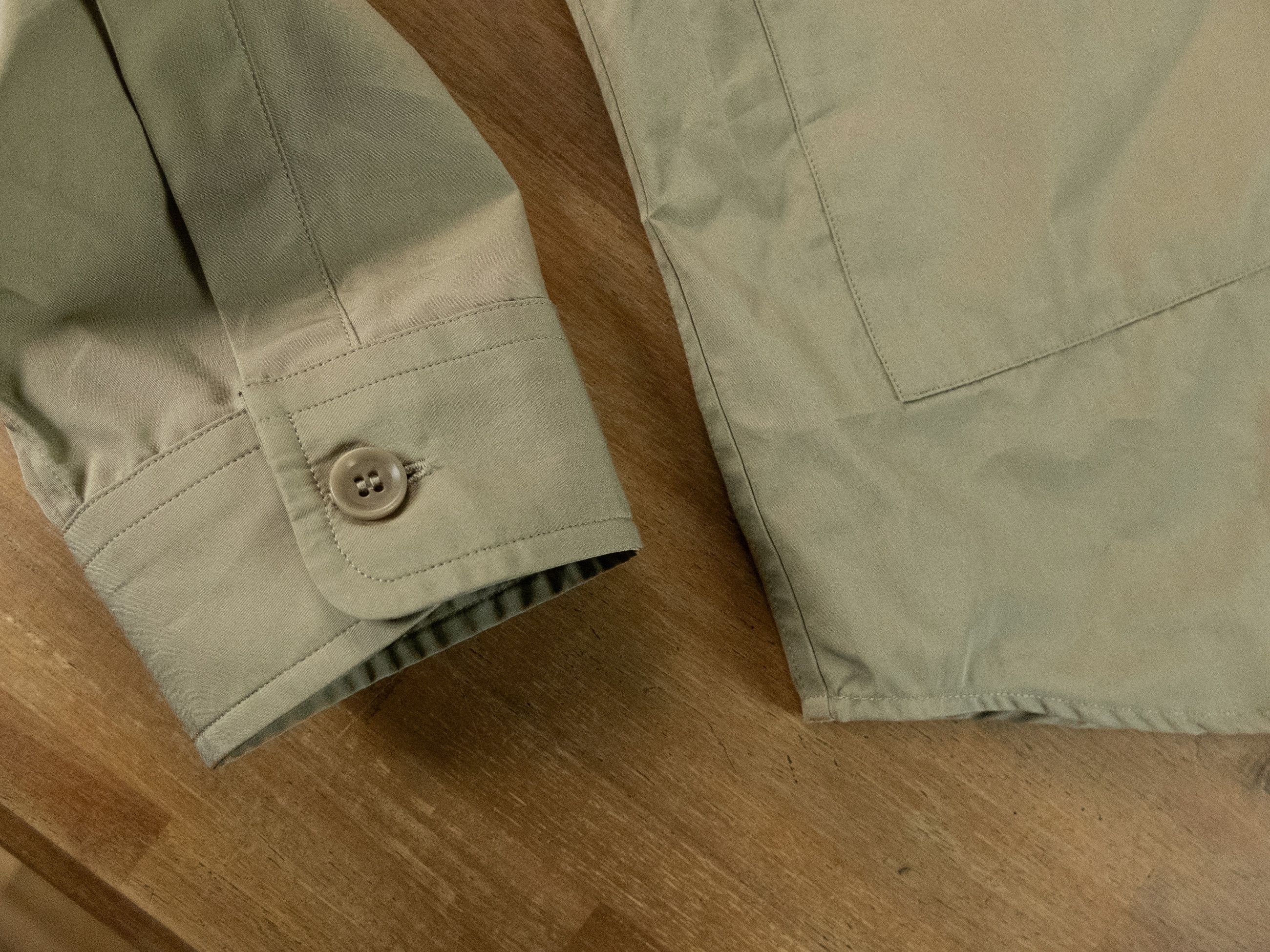 Aspesi ASPESI solid green cotton patch pockets utility shirt XL q Size US XL / EU 56 / 4 - 7 Thumbnail