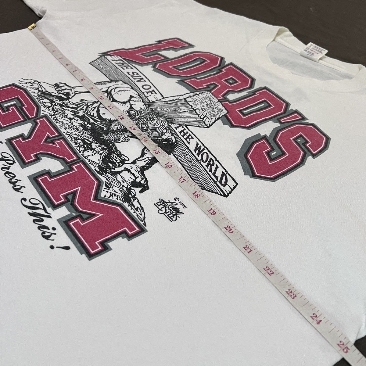Vintage Vintage 90s Lord Gym Jesus Distressed Thrashed 2XL Size US XXL / EU 58 / 5 - 11 Thumbnail