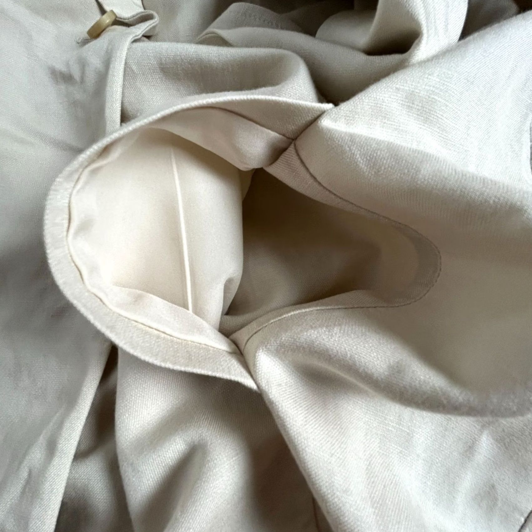 Uniqlo Uniqlo Beige Linen Blend Blazer Jacket Medium Single-Button Womens Regular Lightweight (L 18) Size M / US 6-8 / IT 42-44 - 4 Thumbnail