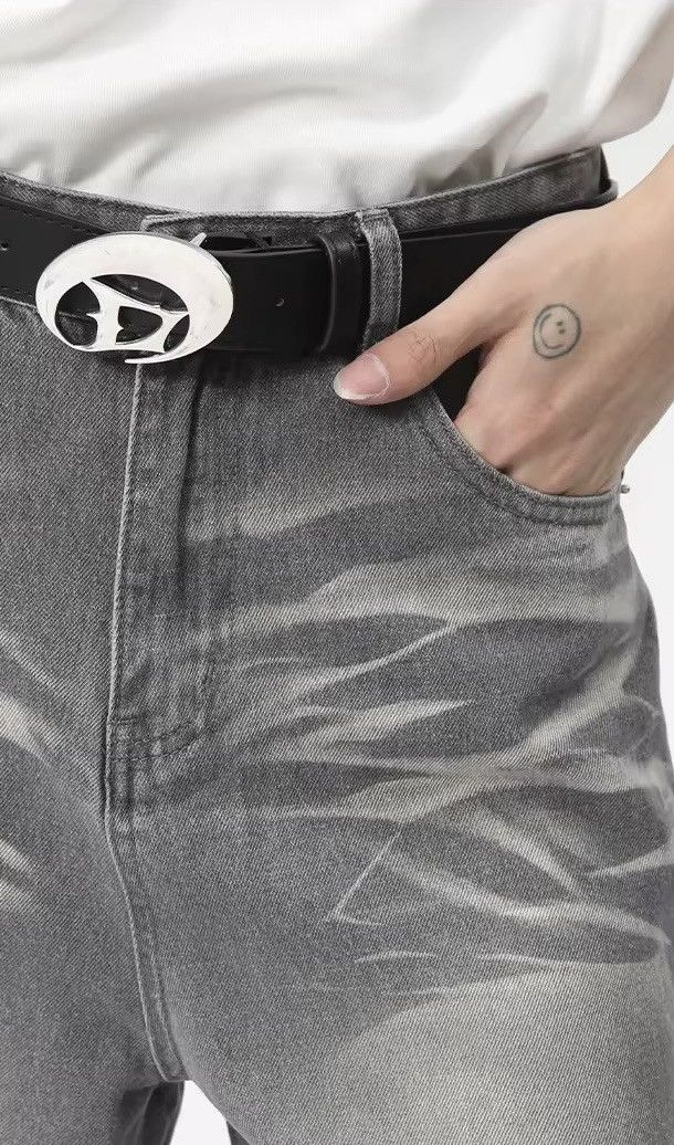 Designer × Vintage Retro Hole Washed Wide Leg Jeans Pants y2k Size US 30 / EU 46 - 8 Thumbnail