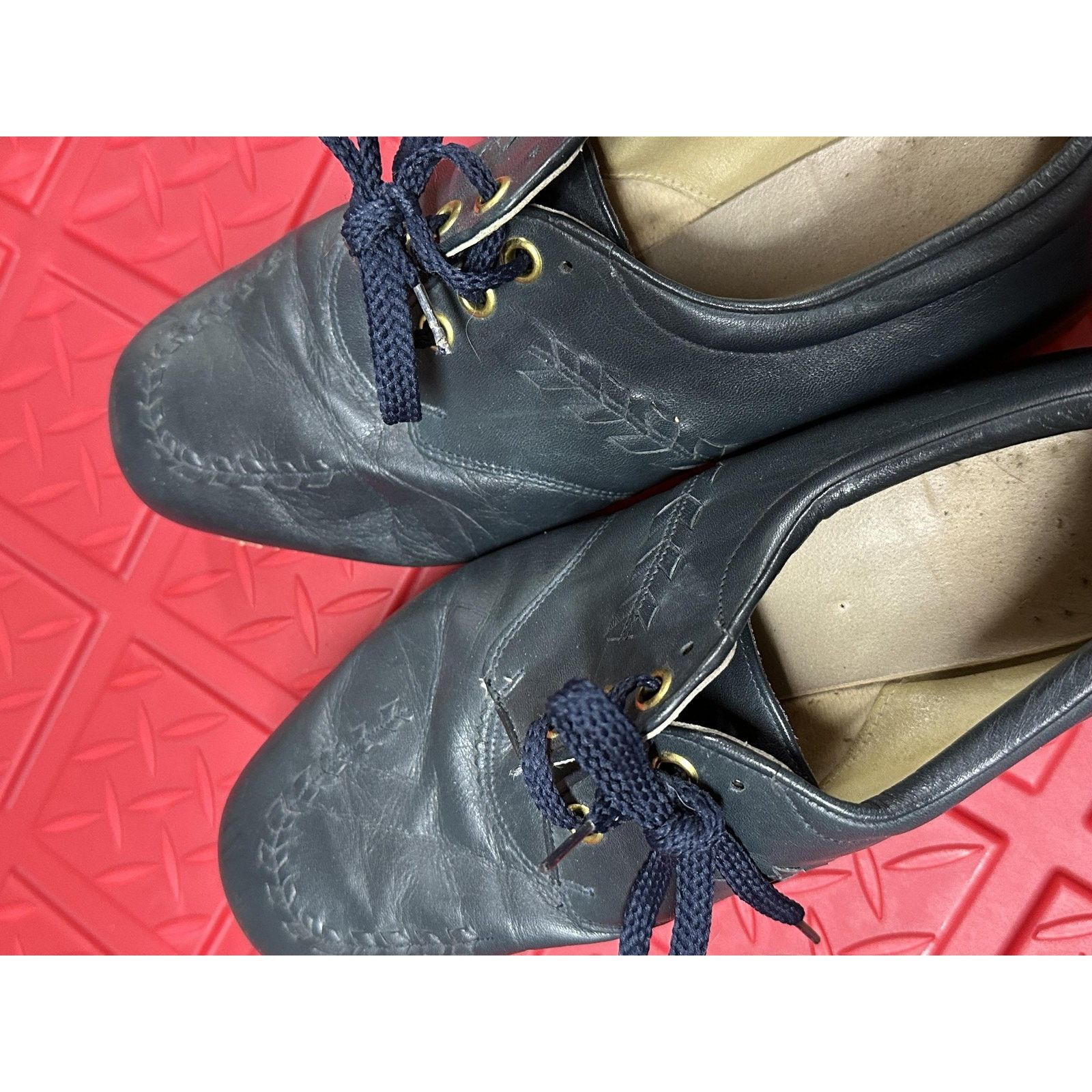 Vintage Vintage leather Shoes 7.5 C Blue Vibram Lace Up Casual Size US 8.5 / IT 38.5 - 6 Thumbnail