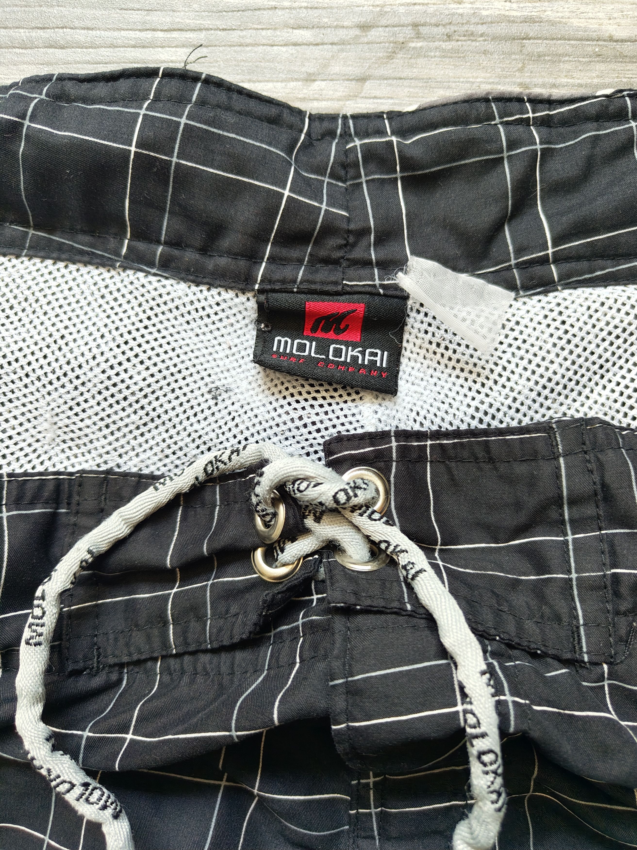Molokai Surf Co. Vintage black and white swim summer shorts Size US 30 / EU 46 - 3 Thumbnail