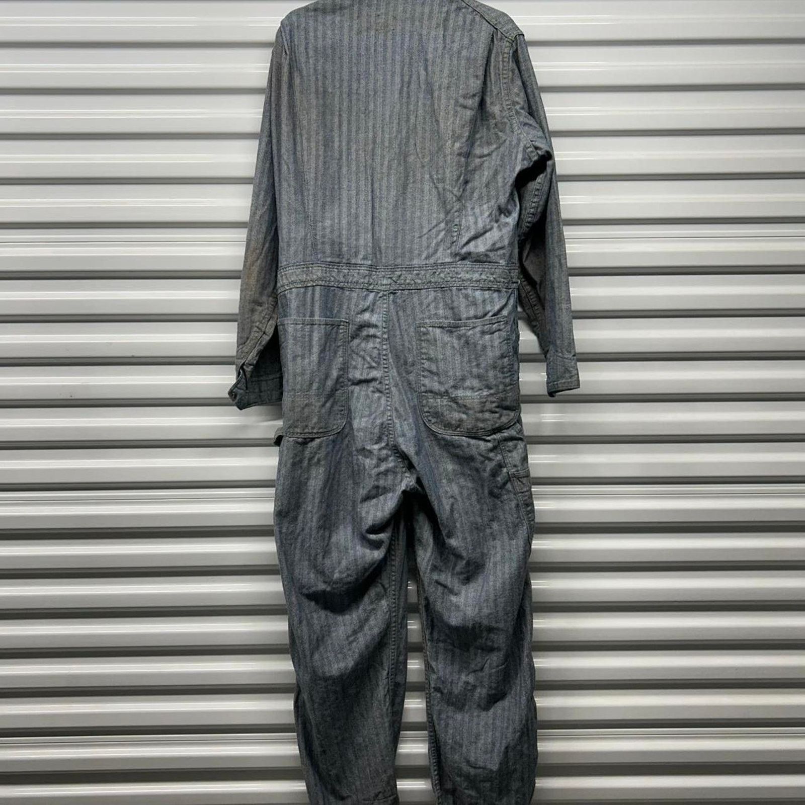 Other VTG 60s Big Ben Hickory Stripe Denim Coveralls Size US 40 / EU 56 - 3 Thumbnail