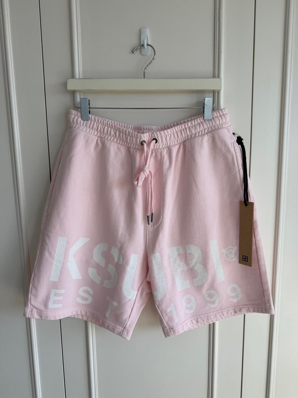 new Ksubi mens state trak shorts medium quartz fade pink m