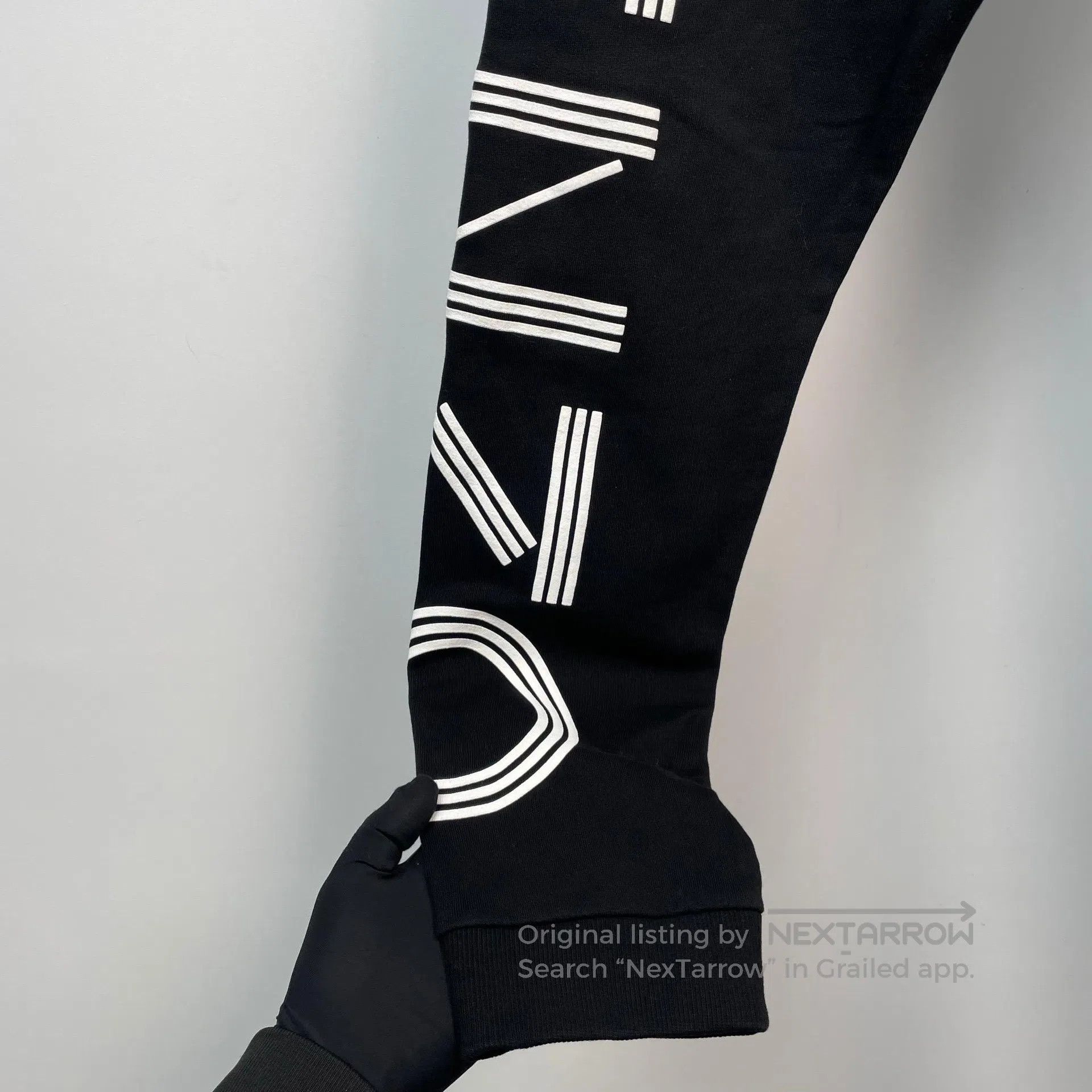 Kenzo KENZO size S Black sweatpants with large logo on the side| Size US 27 - 3 Thumbnail
