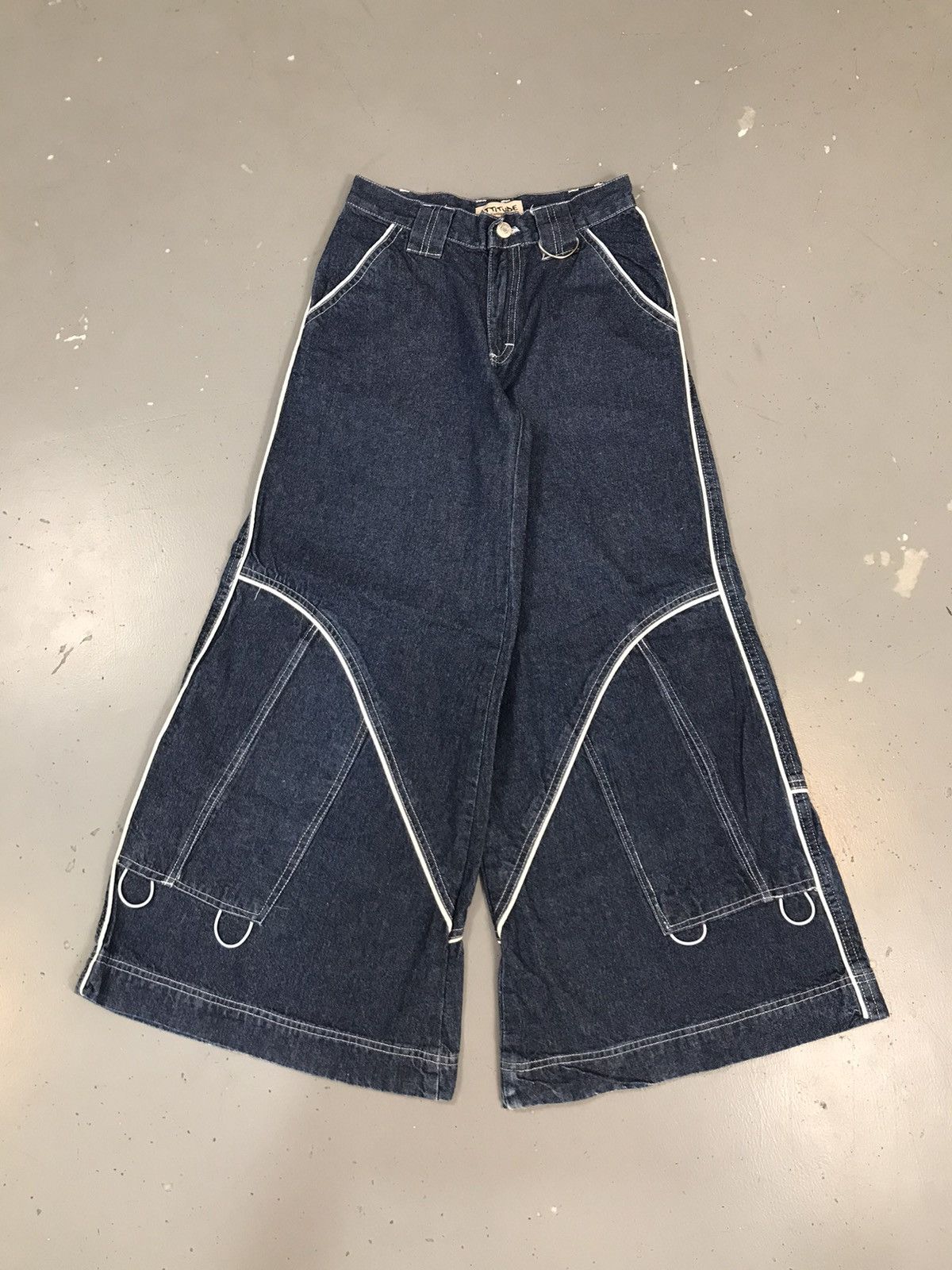 JNCO × Southpole × Vintage Vintage attitude big pocket fashionable flared denim Size 24" / US 00 / IT 34 - 1 Thumbnail