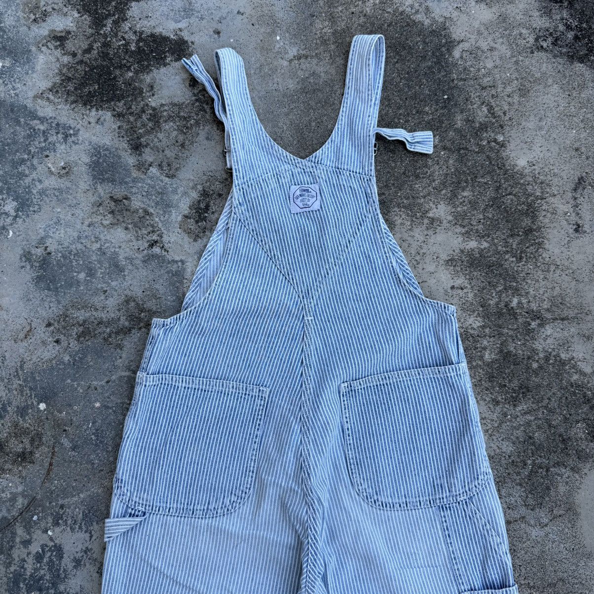 Edwin VINTAGE EDWIN HICKORY STRIPE SUSPENDER DENIM CARGO PANTS Size US 32 / EU 48 - 11 Thumbnail