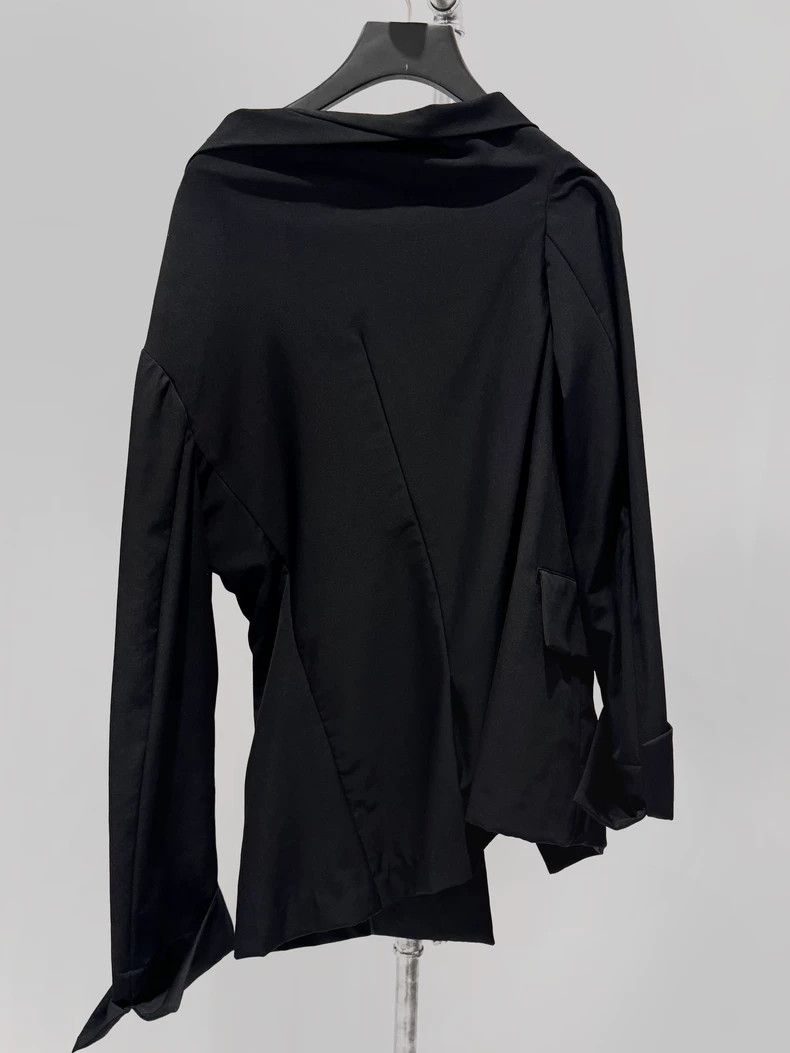 Yohji Yamamoto Yohji Yamamoto 05ss slanting shoulder design asymmetric jac Size US M / EU 48-50 / 2 - 4 Thumbnail