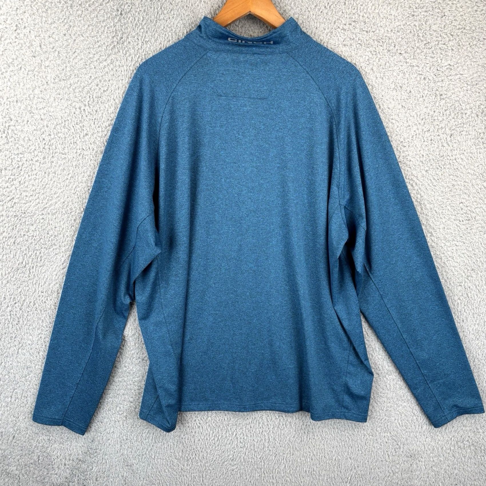 Vintage Cinch Pullover Mens 2XL Heather Blue 1/4 Zip Performance Western Cowboy Rodeo Shirt Size US XXL / EU 58 / 5 - 4 Thumbnail