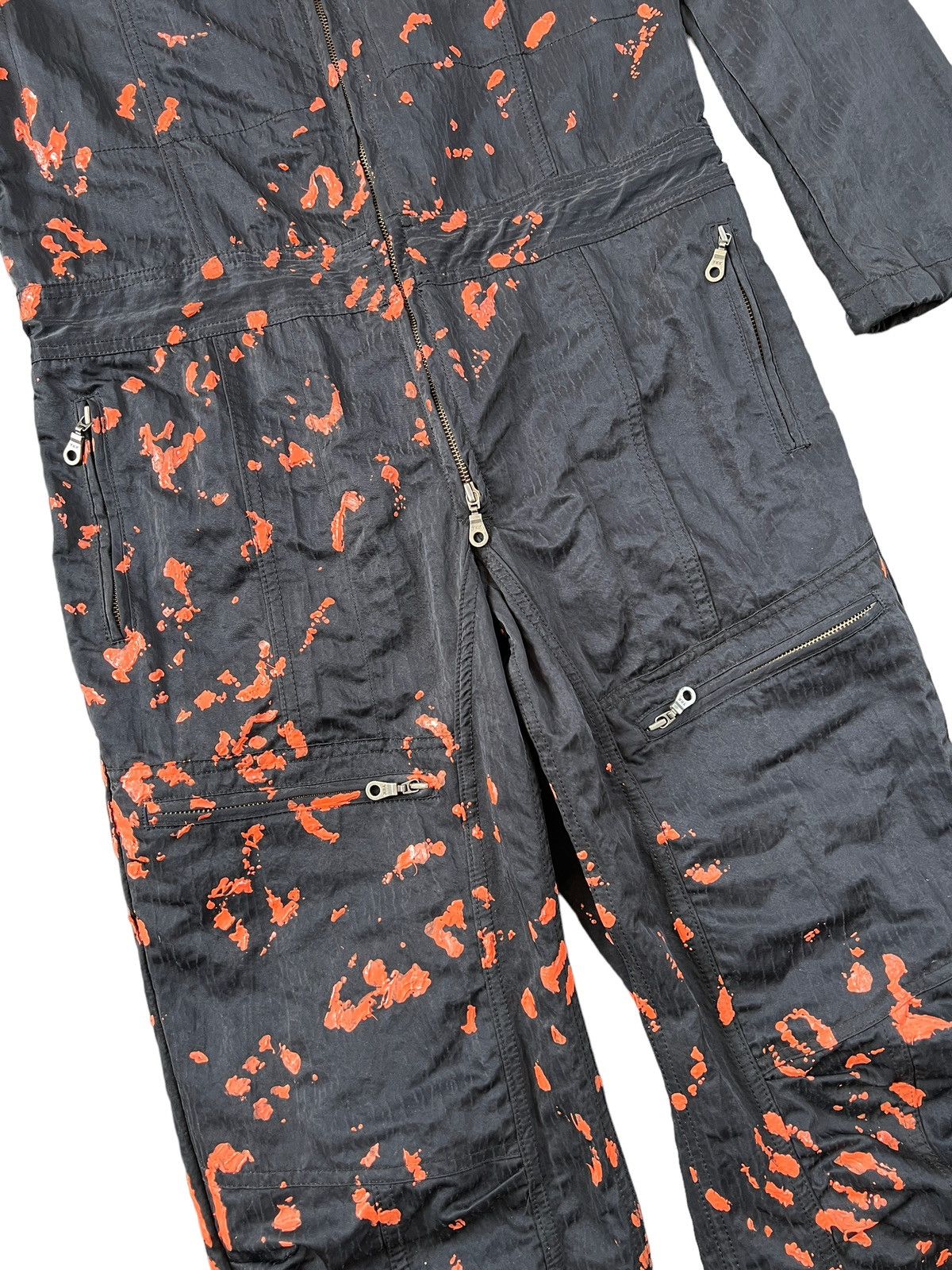 5351 POUR LES HOMMES 5351 Pour Les Hommes Multipocket Tech Painted Jumpsuit Size US 34 / EU 50 - 6 Thumbnail