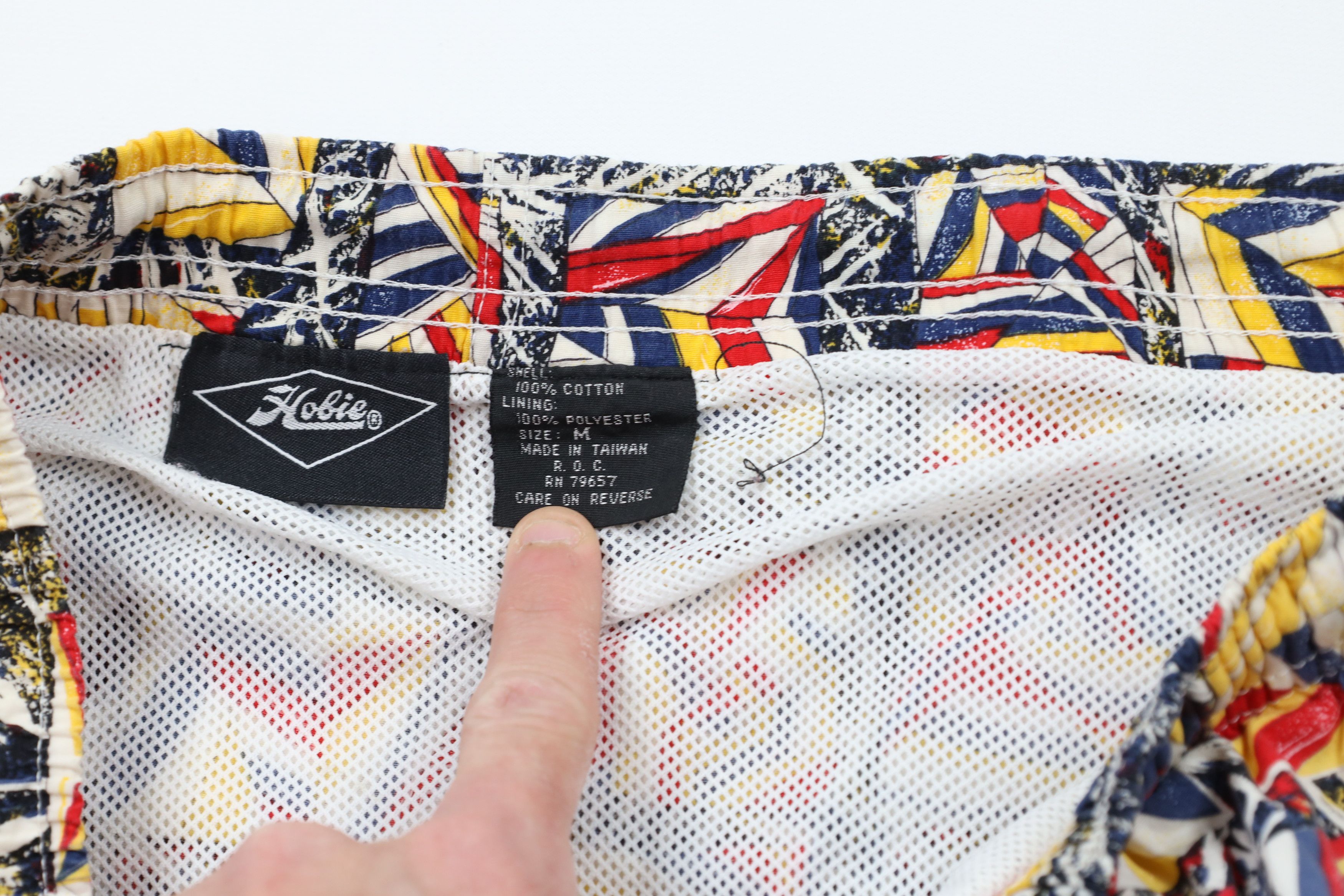 Vintage Vintage 90s Hobie Spell Abstract Sailing Flags Lined Shorts Size US 32 / EU 48 - 7 Thumbnail