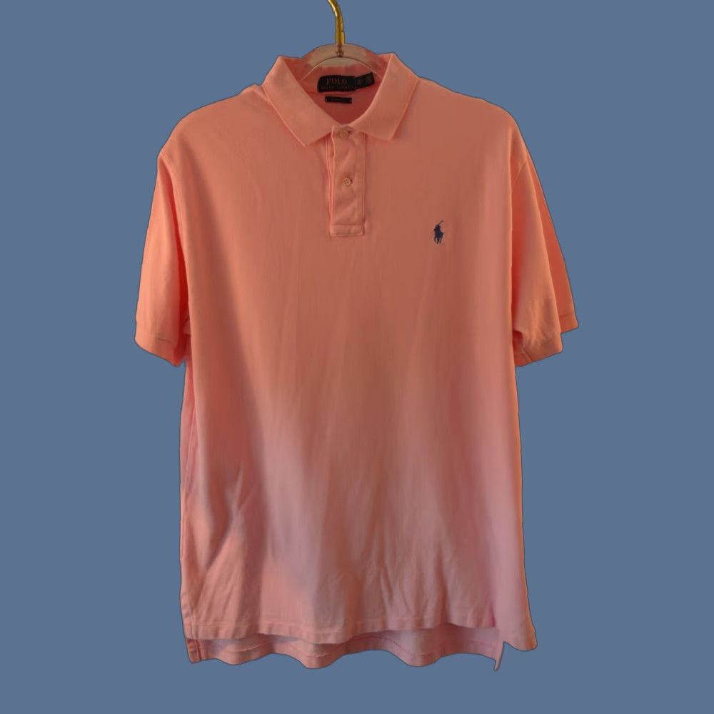 Ralph Lauren Polo Ralph Lauren Polo SS Shirt XL Pink Cotton Classic Fit Mens Polo Shirt Size US XL / EU 56 / 4 - 1 Thumbnail