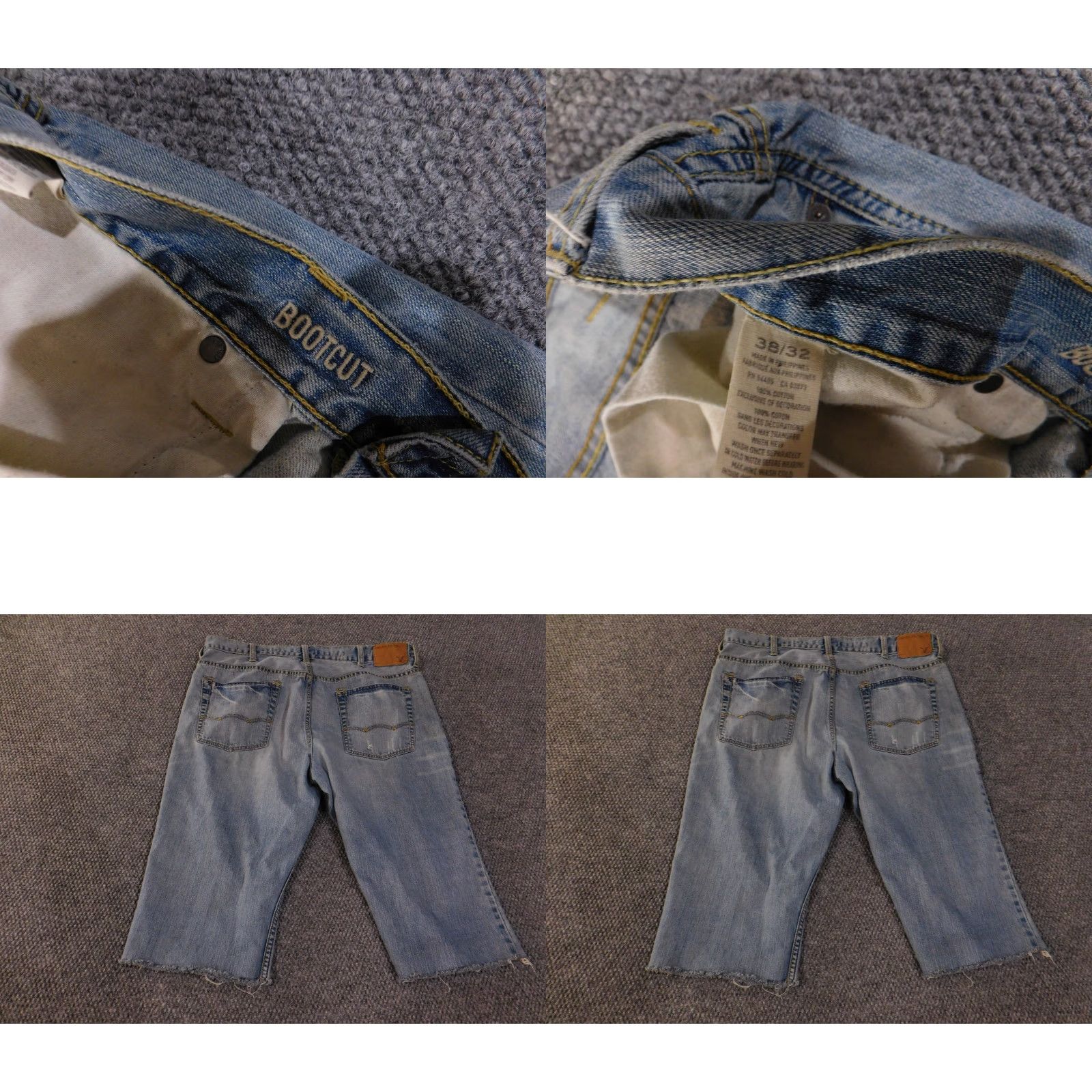 American Eagle Outfitters American Eagle Outfitters Jeans Mens 38 Blue Distressed Capris Altered Straight Vintage? No Size US 38 / EU 54 - 8 Thumbnail