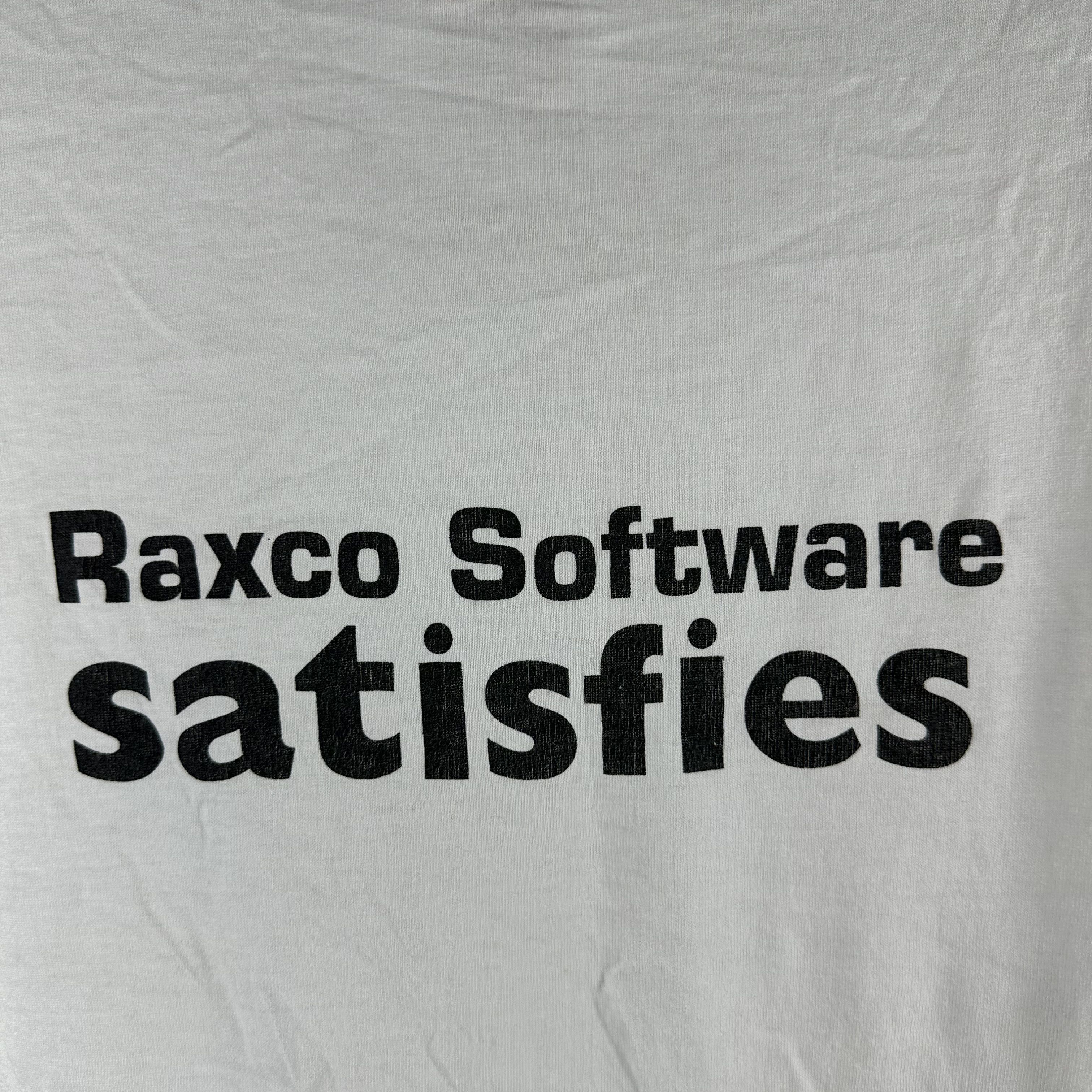 Vintage 90s Raxco Software Nothing Beats a Great Performance T-Shirt Size US L / EU 52-54 / 3 - 4 Thumbnail