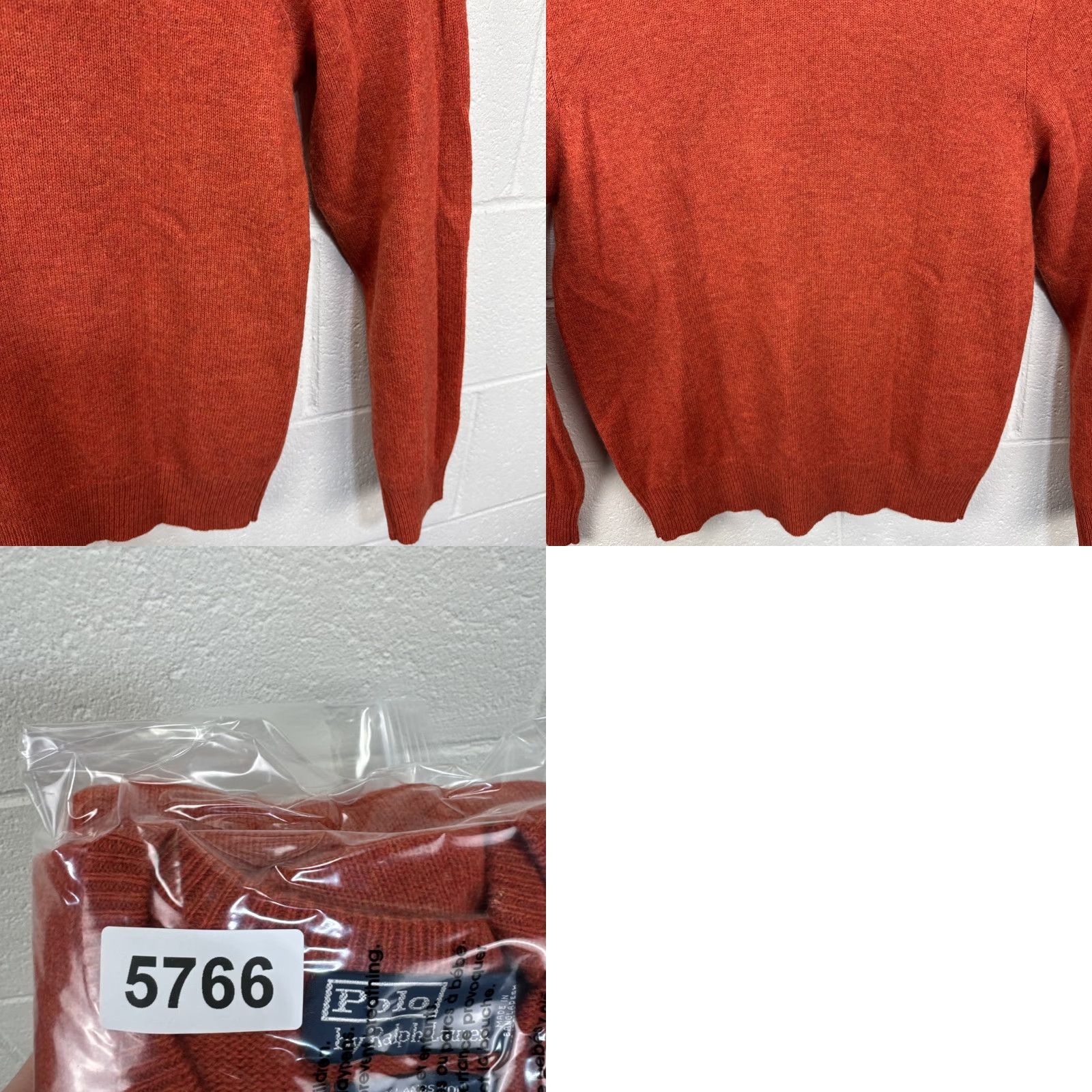 Polo Ralph Lauren VINTAGE Polo Ralph Lauren Women’s Knit Sweater Size Medium V-Neck Orange 90s Preppy Logo Pony Pullover Size M / US 6-8 / IT 42-44 - 10 Thumbnail