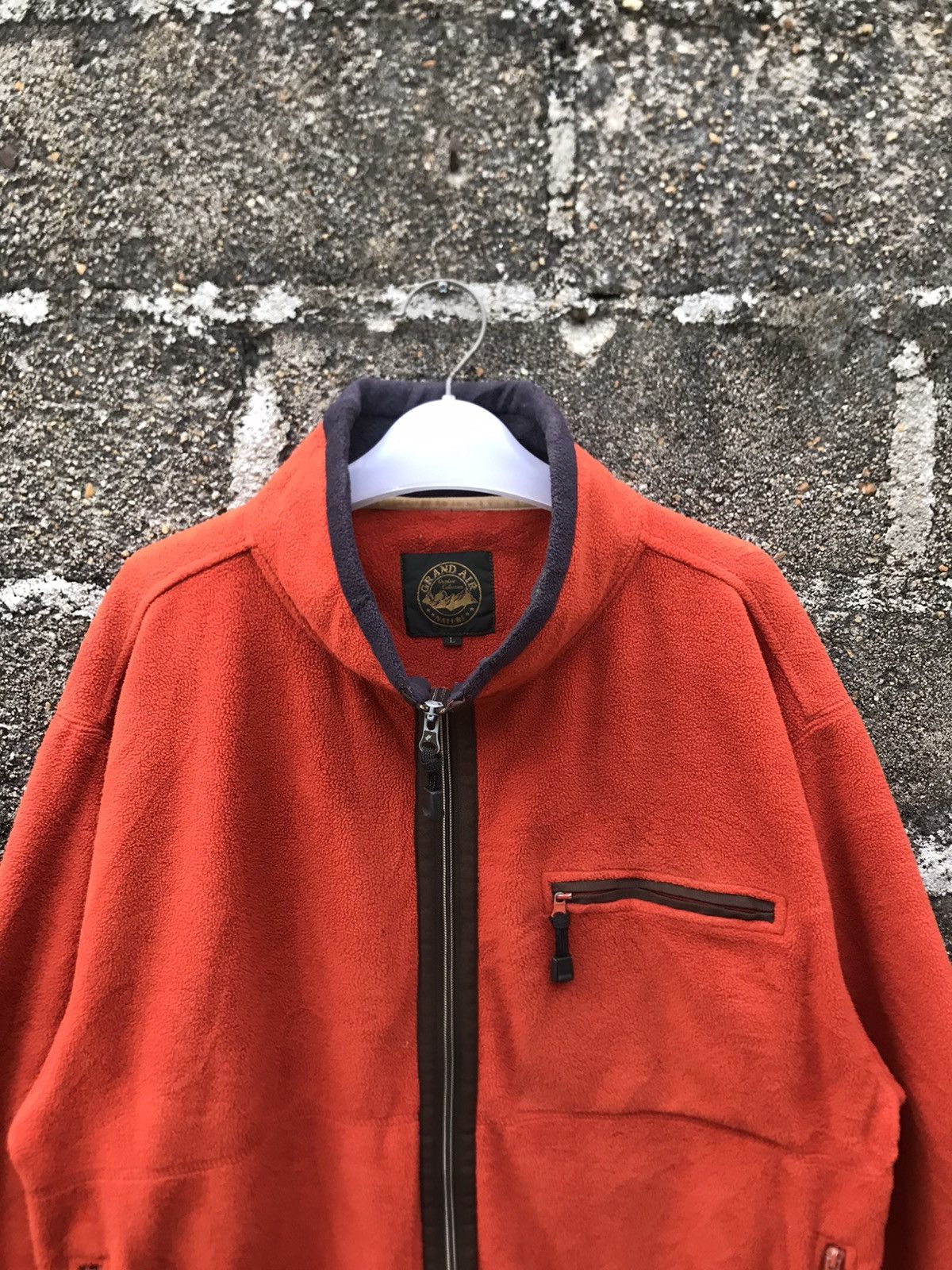 Japanese Brand ⚡️Vintage Grand Air Fleece Zipper Outdoor Jacket Size US L / EU 52-54 / 3 - 5 Thumbnail