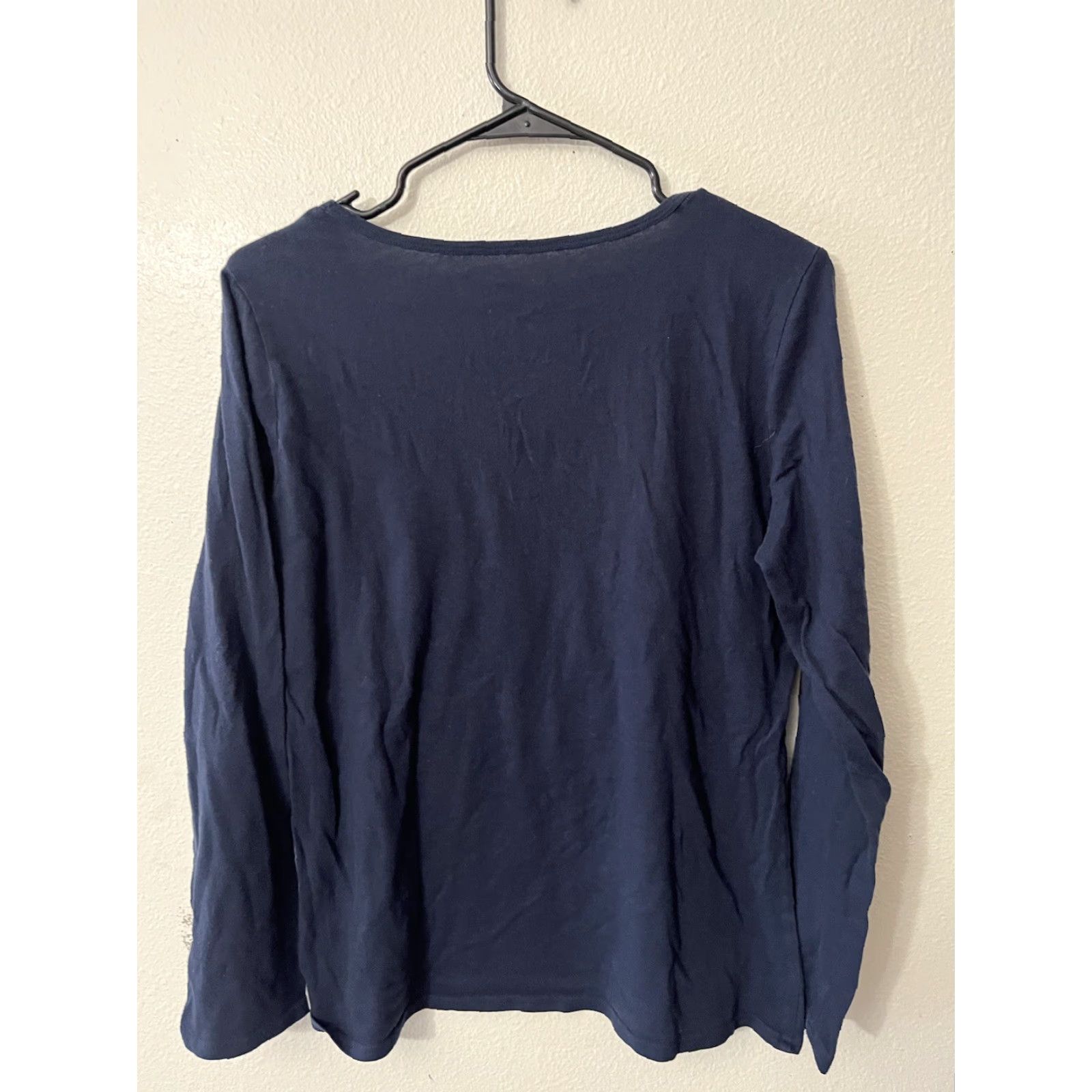 Nautica **Women Medium Nautica Navy Blue Fleece Solid Long Sleeve Pajama Top** User: Women Medium Nautica Navy Blue Fleece Solid Long Sleeve Pajama Top Size M / US 6-8 / IT 42-44 - 2 Thumbnail