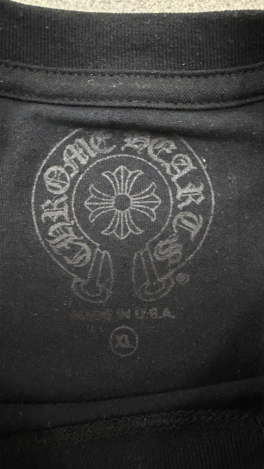 Chrome Hearts RARE! Chrome Hearts Script Neck Logo Long Sleeve T-Shirt Size US XL / EU 56 / 4 - 2 Thumbnail