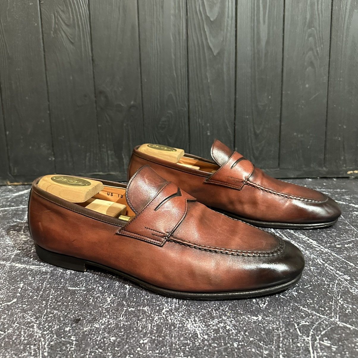 Santoni SANTONI MEN’S Leather Loafers Size 10 US 9 UK Size US 10 / EU 43 - 3 Thumbnail