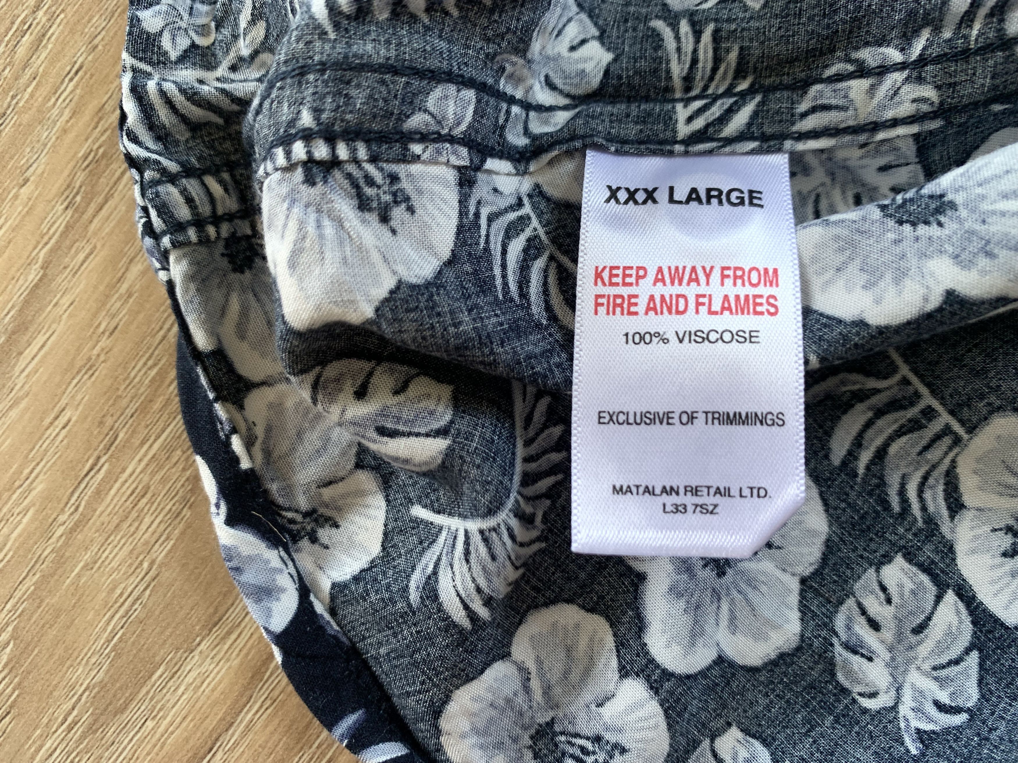 Other Easy Flower Print Hawaiian Shirt Size US XXL / EU 58 / 5 - 6 Thumbnail