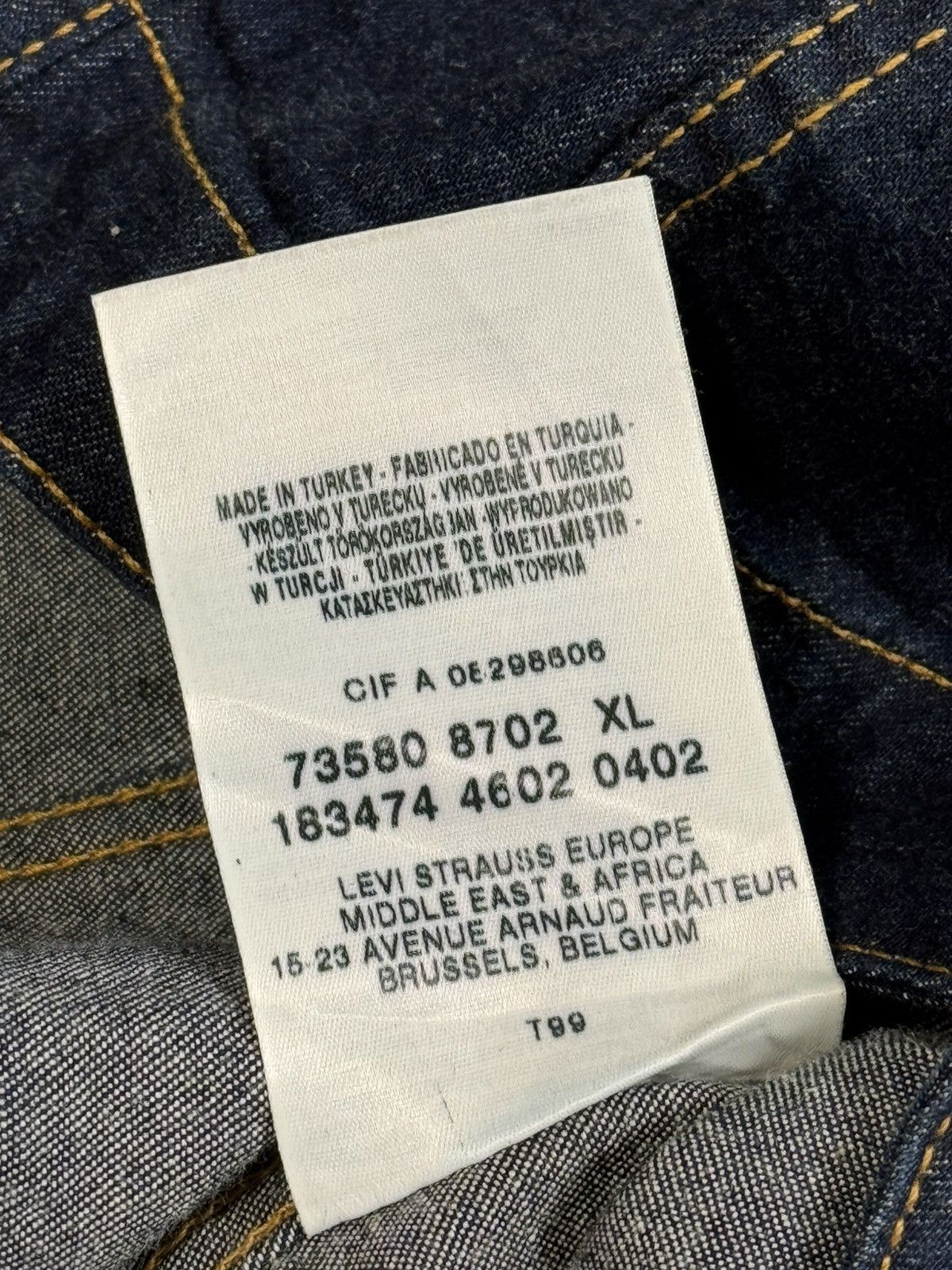 Levi's × Levi's Vintage Clothing Levi's 73580 Women's Denim Jacket Size M Slim Fit Classic Size XL / US 12-14 / IT 48-50 - 6 Thumbnail