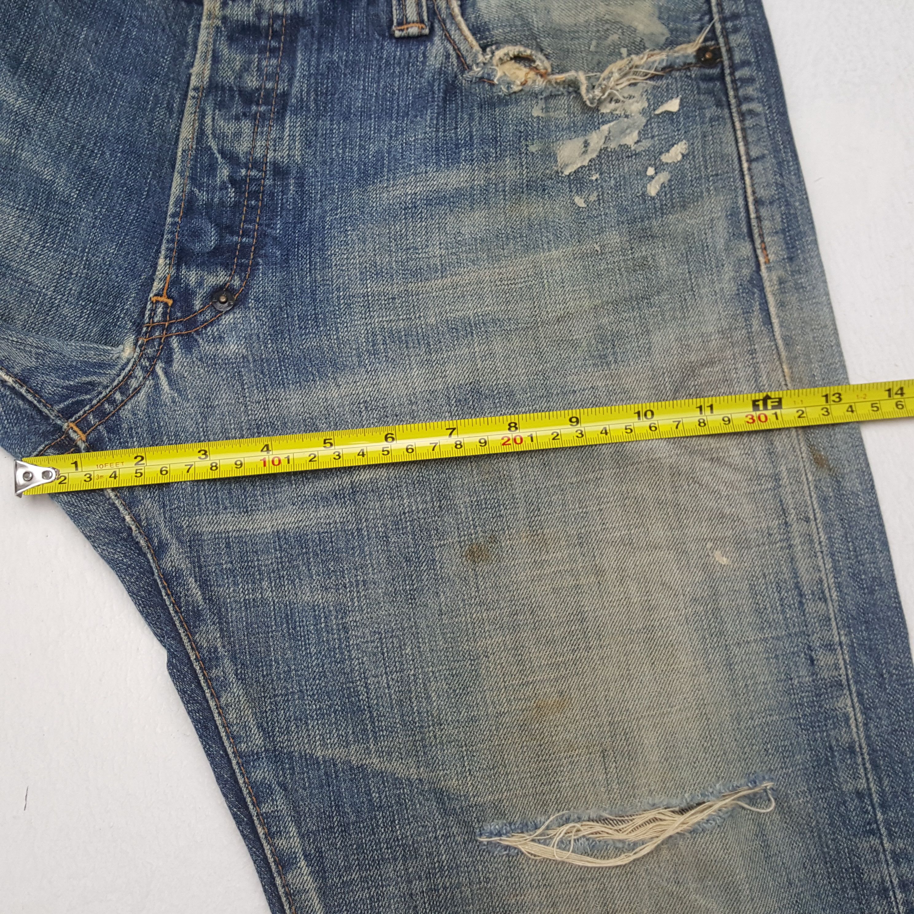 Prps Prps Fashion Streetwear Distressed Jeans RR9 Size US 35 - 9 Thumbnail