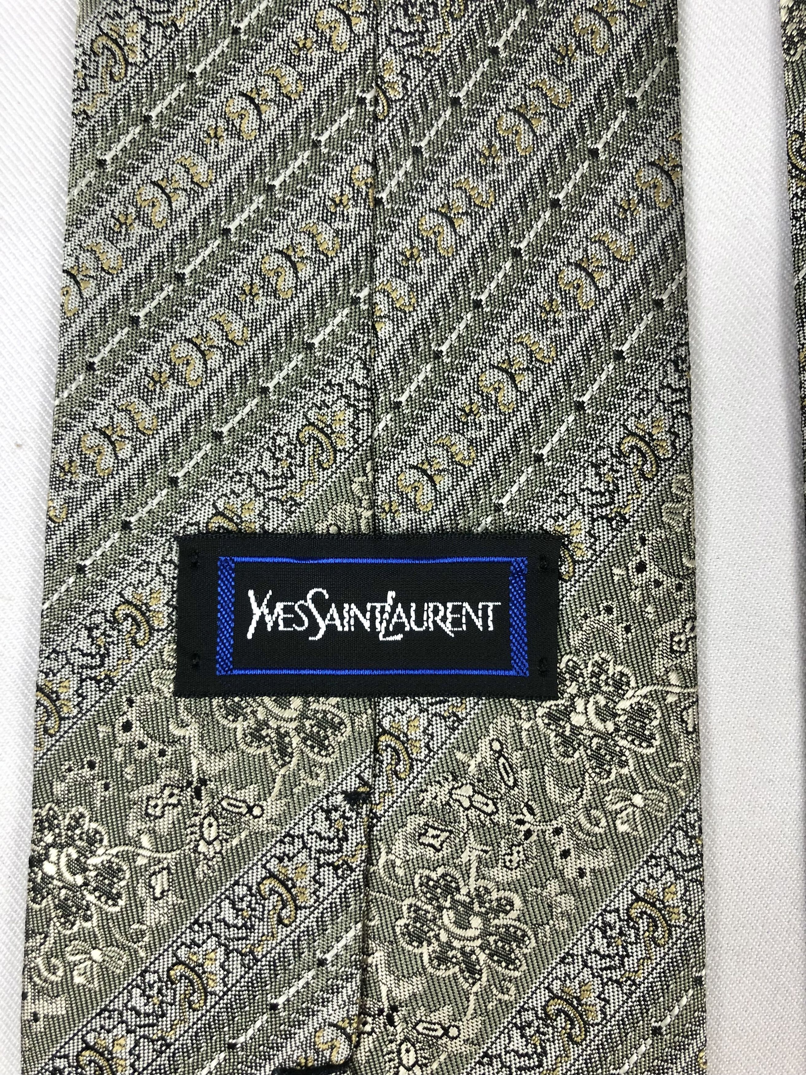 Yves Saint Laurent Rare Vintage Yves Saint Laurent YSL Silk Tie Size ONE SIZE - 7 Thumbnail